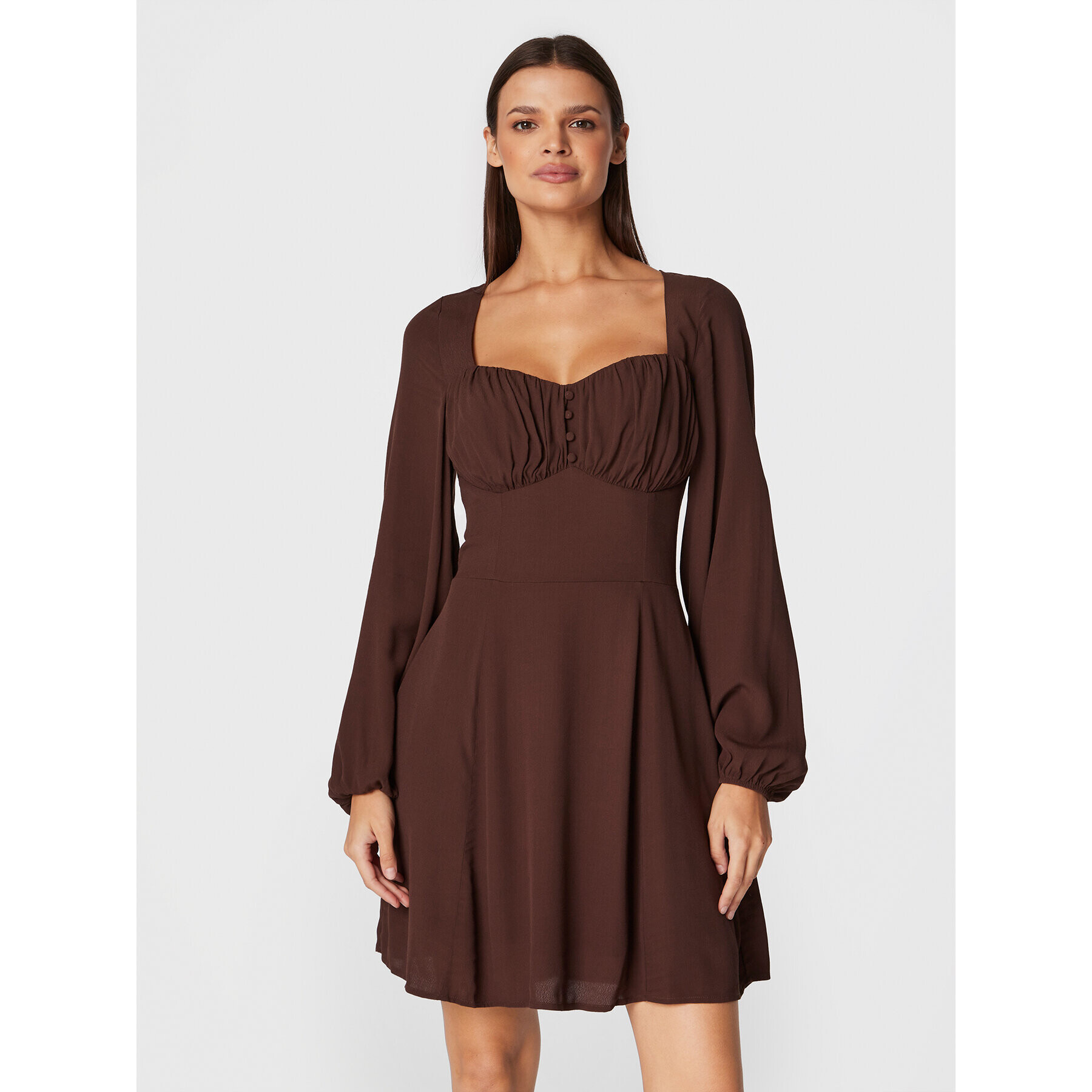 Guess Ежедневна рокля W2BK0B WEVD2 Кафяв Regular Fit - Pepit.bg