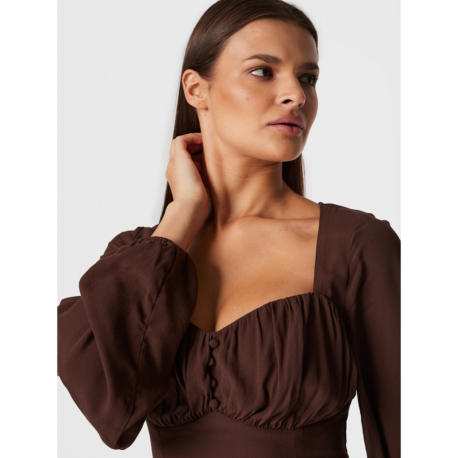 Guess Ежедневна рокля W2BK0B WEVD2 Кафяв Regular Fit - Pepit.bg