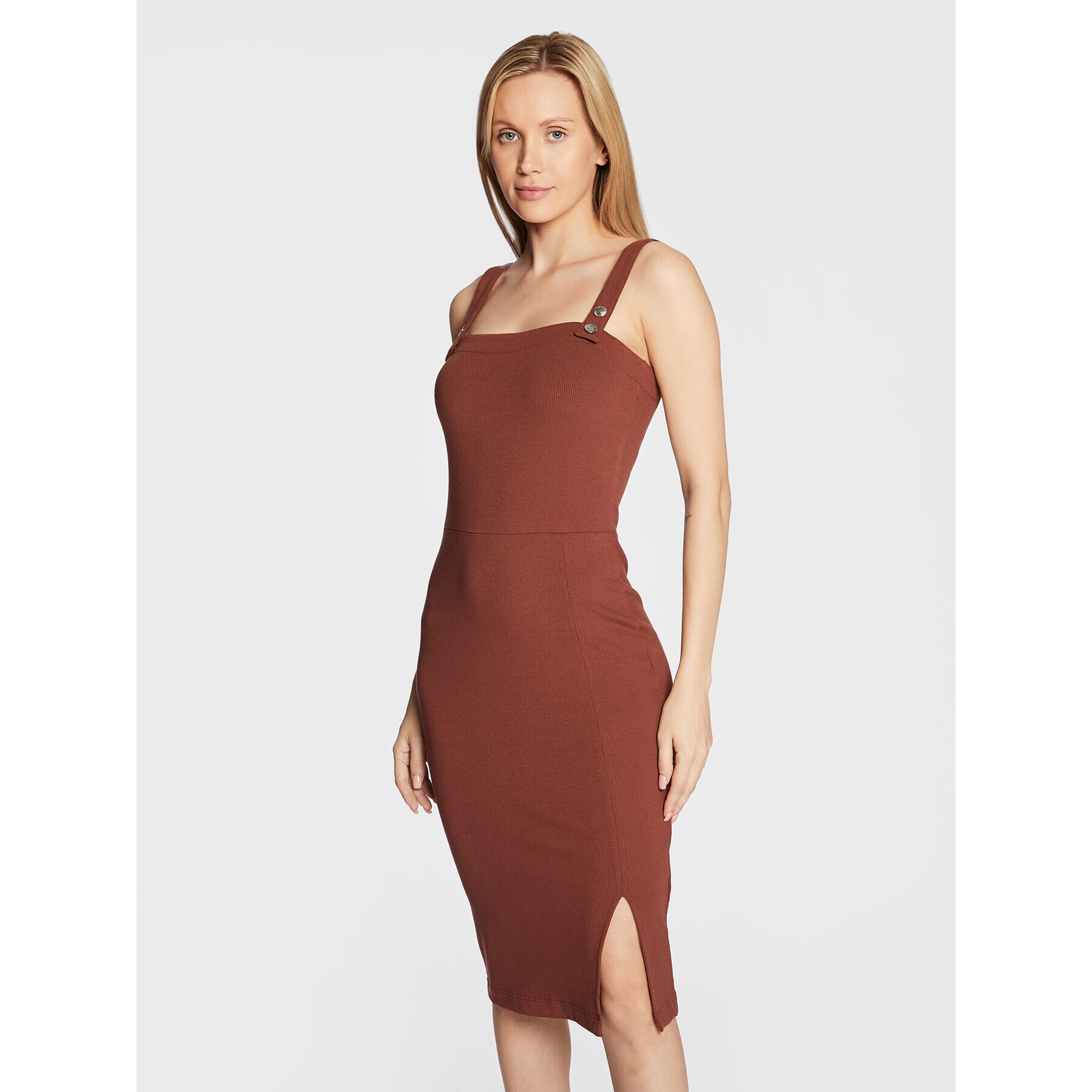 Guess Ежедневна рокля W2YK17 K8RT2 Кафяв Regular Fit - Pepit.bg