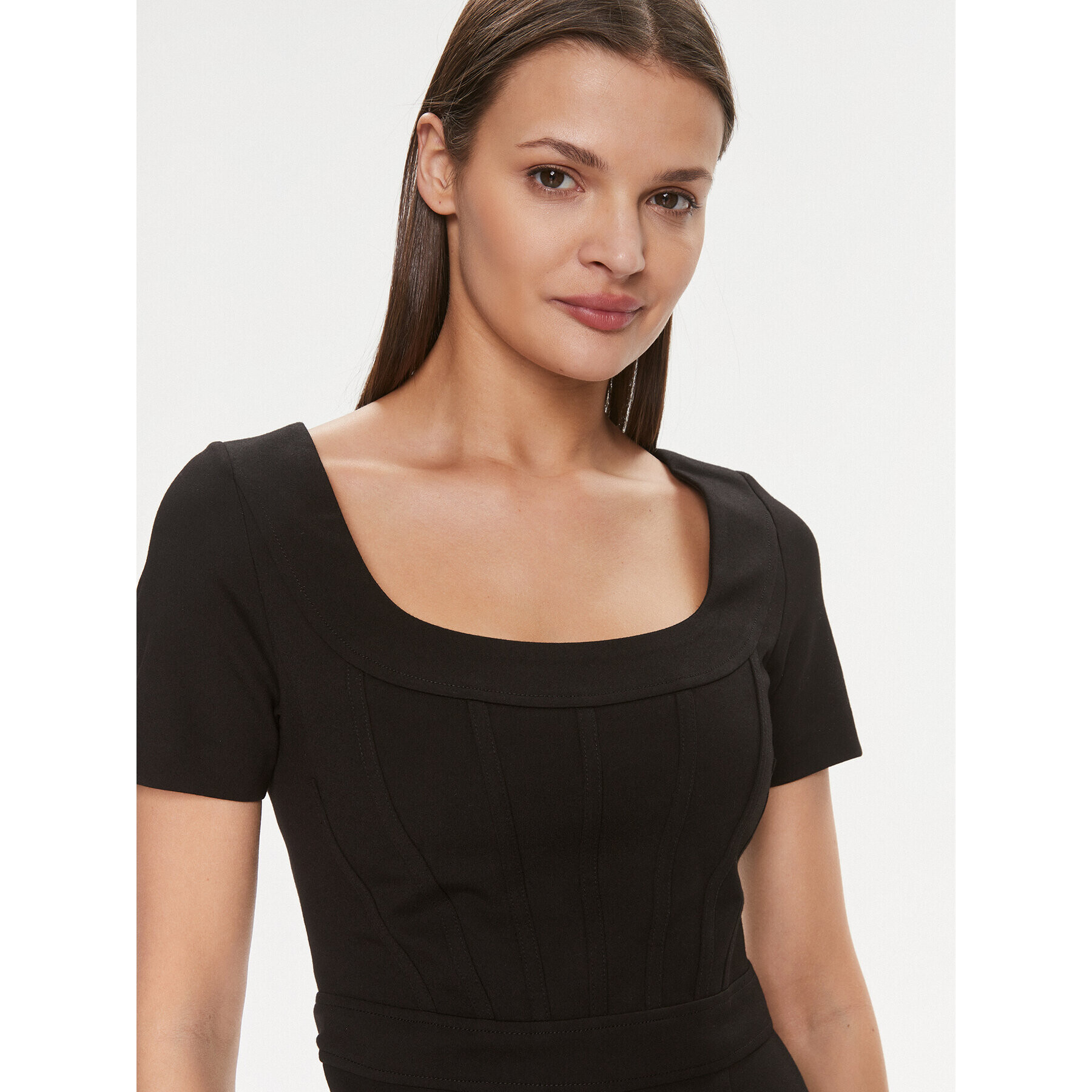 Guess Ежедневна рокля W4RK15 KBJP2 Черен Regular Fit - Pepit.bg
