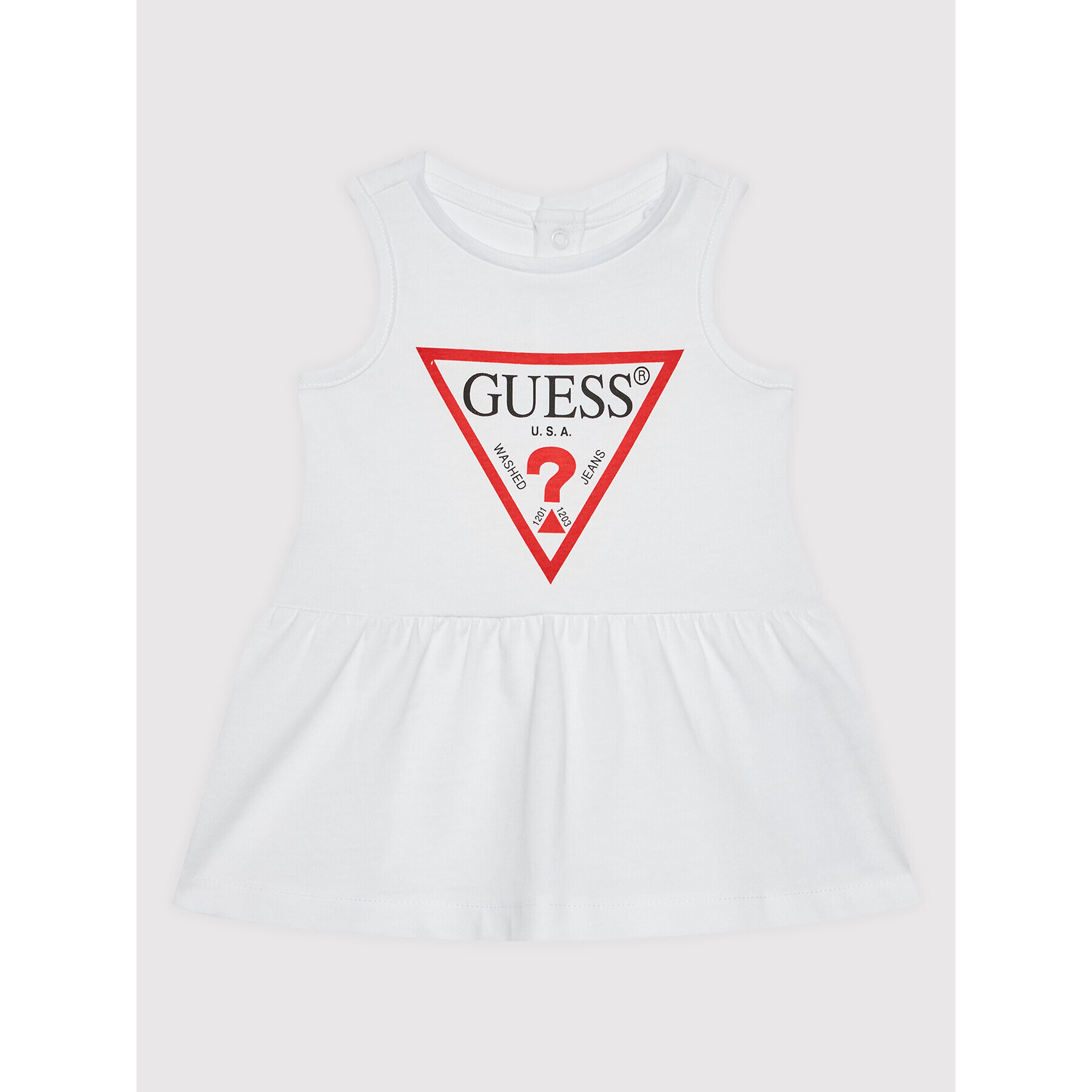 Guess Ежедневна рокля A01K15 KAUD0 Бял Regular Fit - Pepit.bg