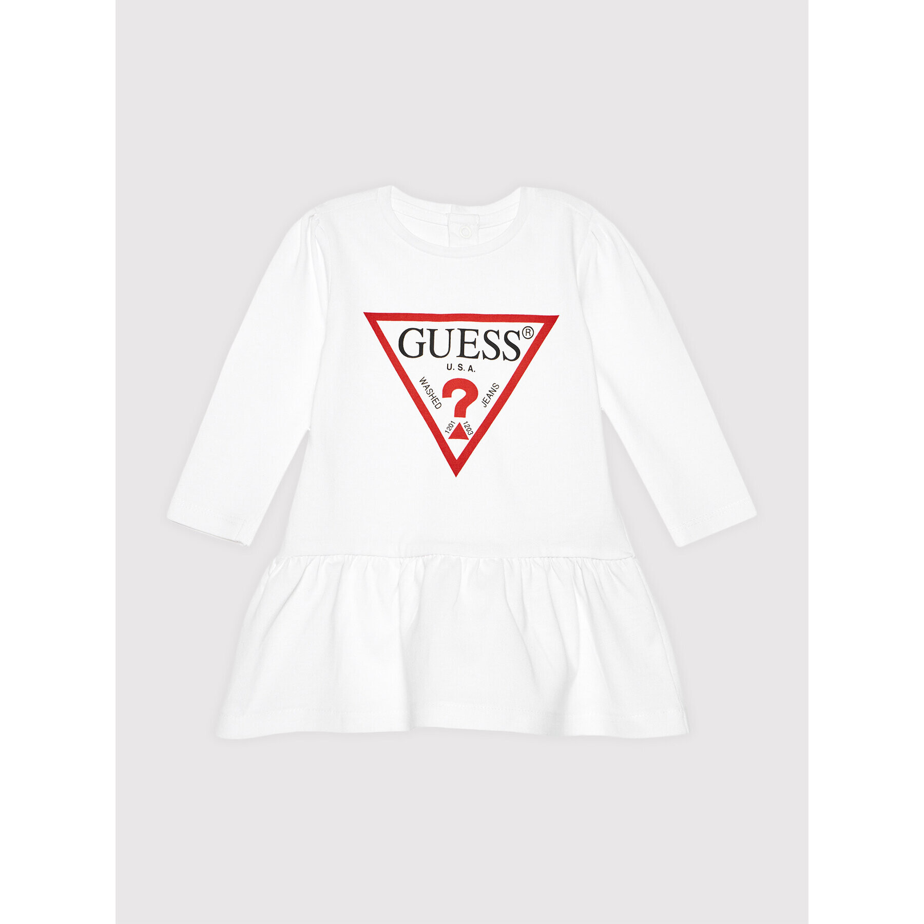 Guess Ежедневна рокля A93K19 KAUD0 Бял Regular Fit - Pepit.bg