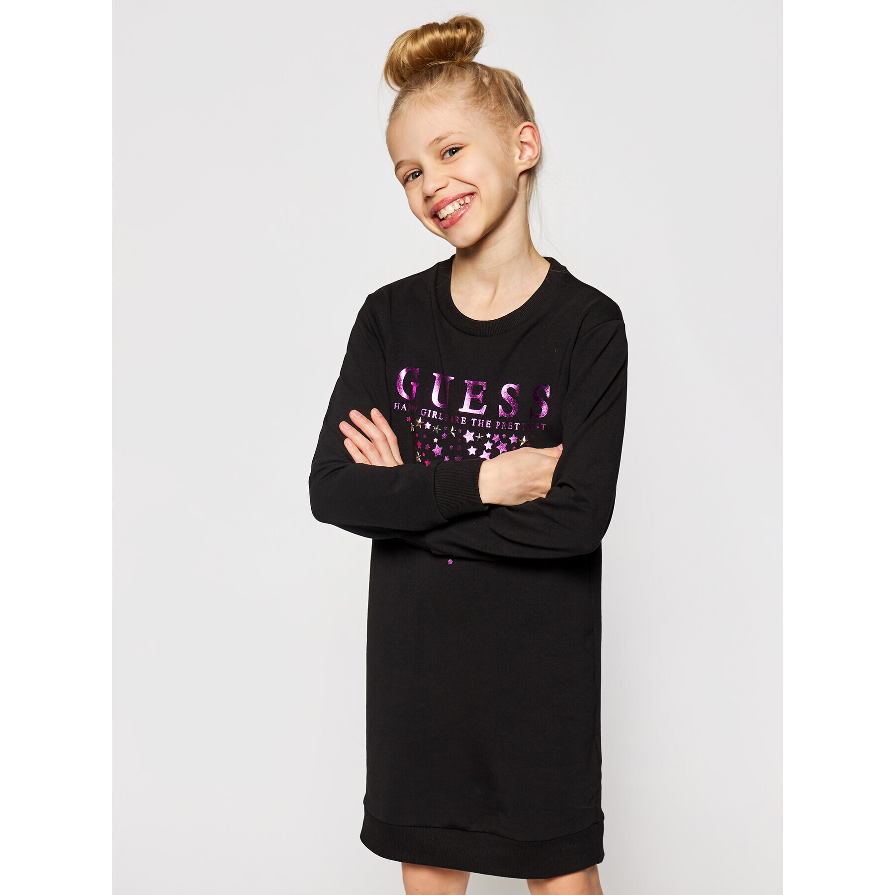 Guess Ежедневна рокля J0BK07 K82Z0 Черен Regular Fit - Pepit.bg
