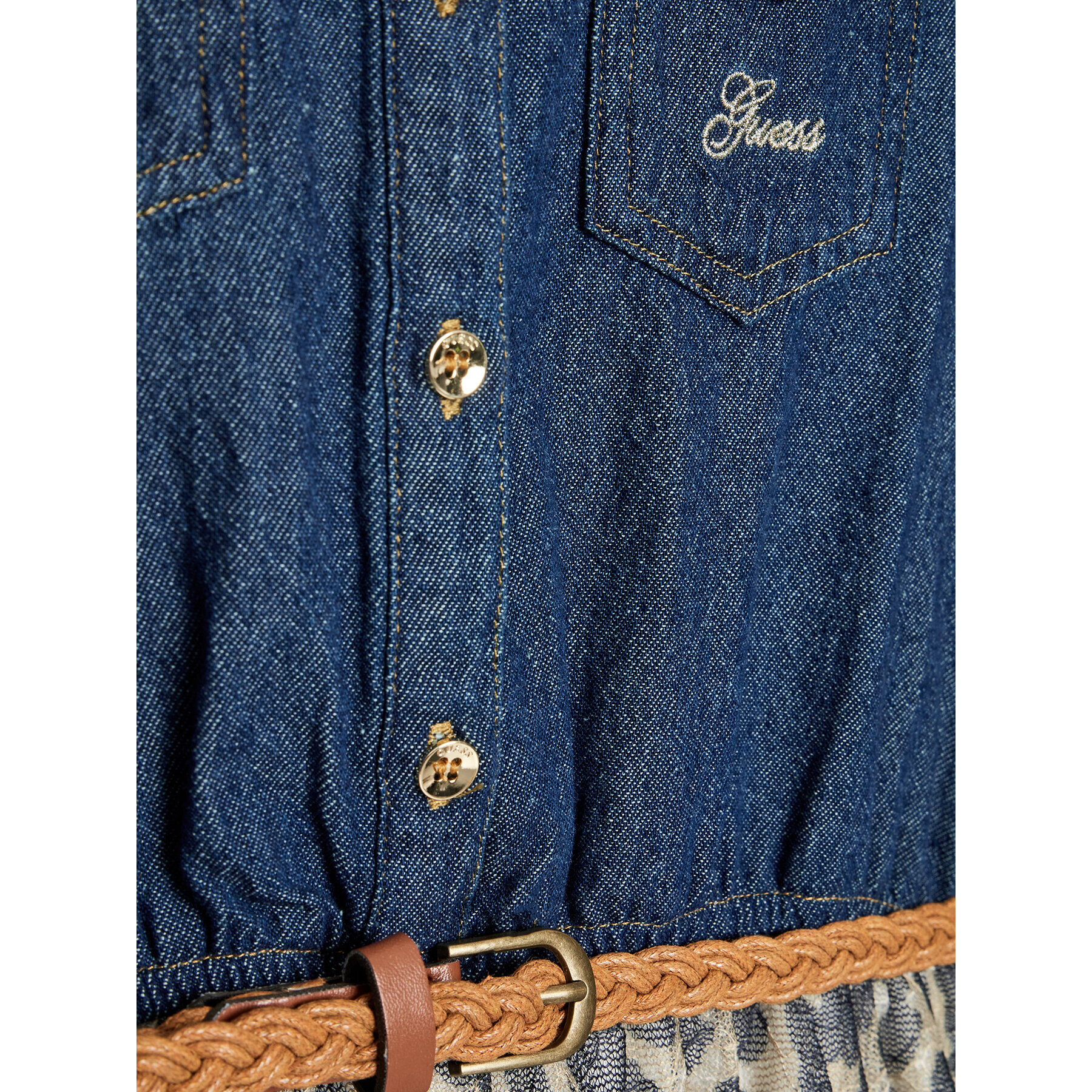 Guess Ежедневна рокля J2BK07 D4UG0 Тъмносин Regular Fit - Pepit.bg