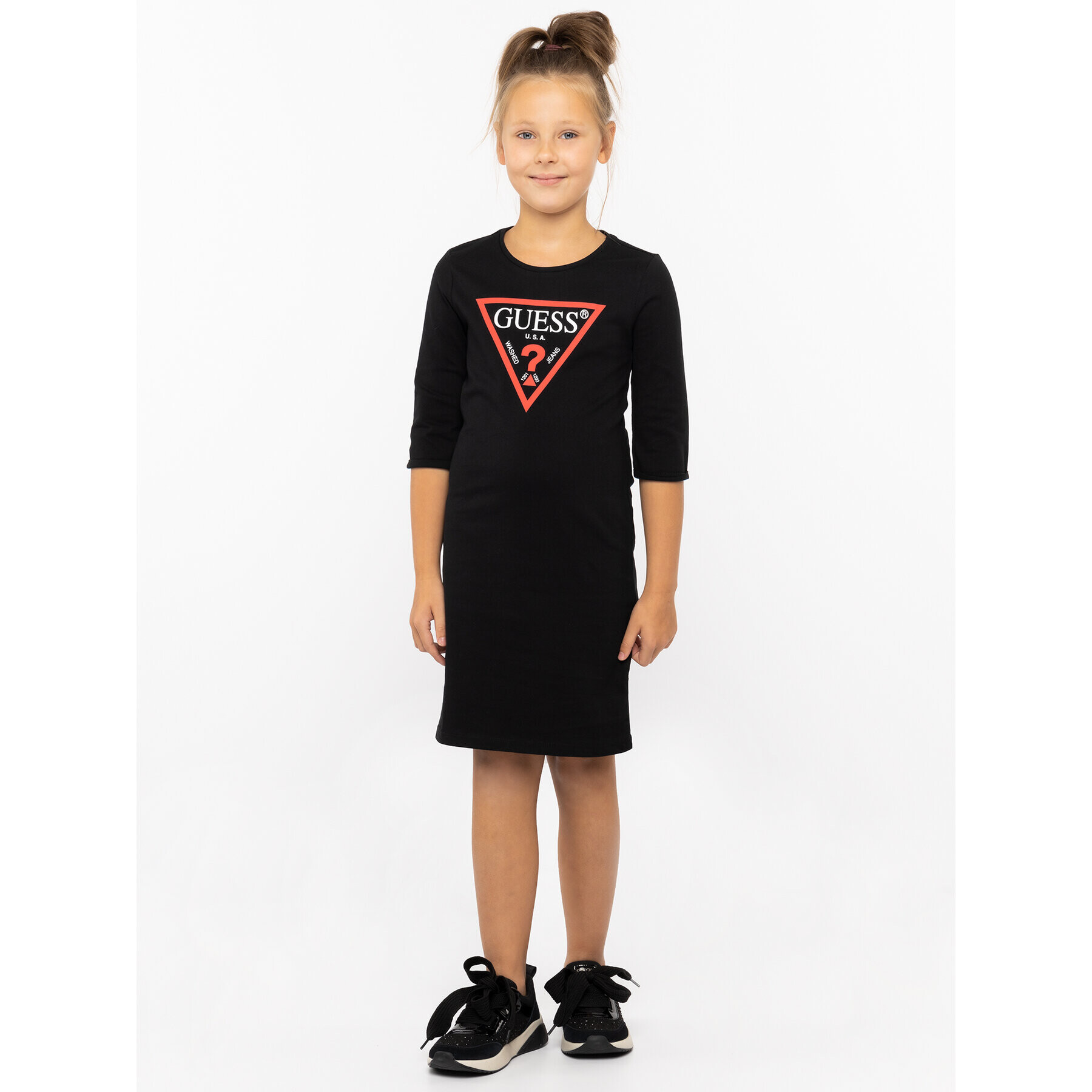 Guess Ежедневна рокля J93K51 K82F0 Черен Regular Fit - Pepit.bg