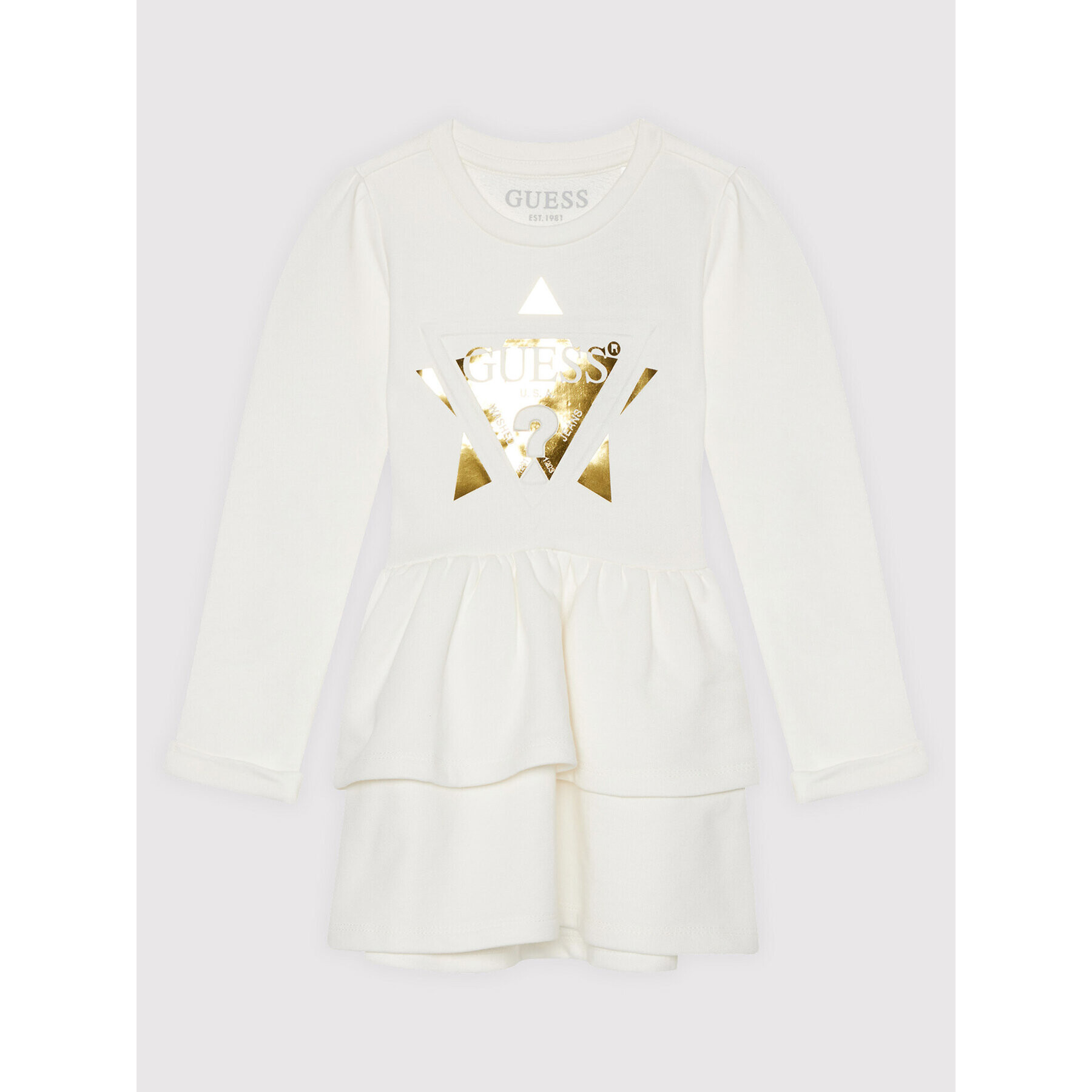 Guess Ежедневна рокля K1BK16 KAD70 Бежов Regular Fit - Pepit.bg