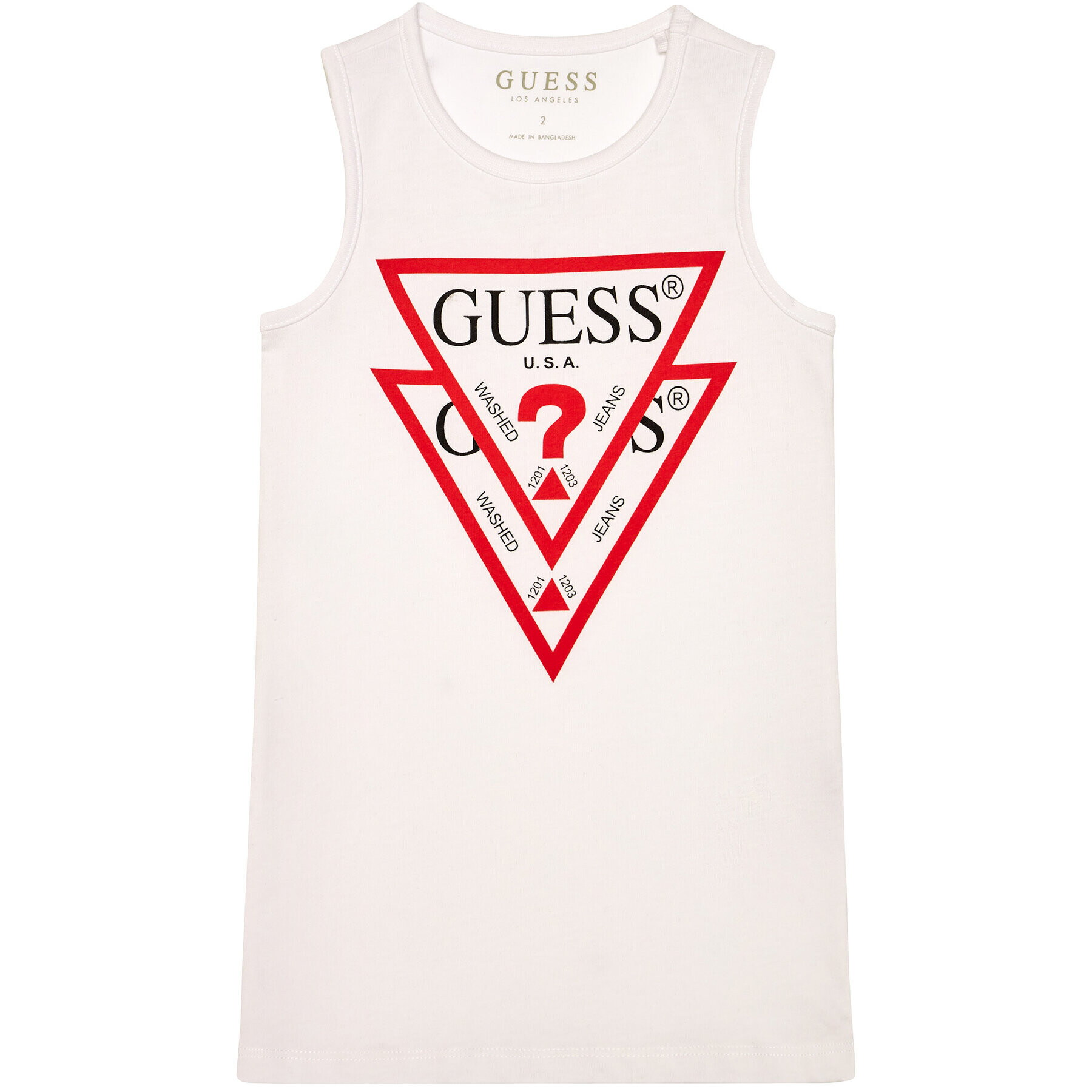 Guess Ежедневна рокля K92K31 K82F0 Бял Regular Fit - Pepit.bg