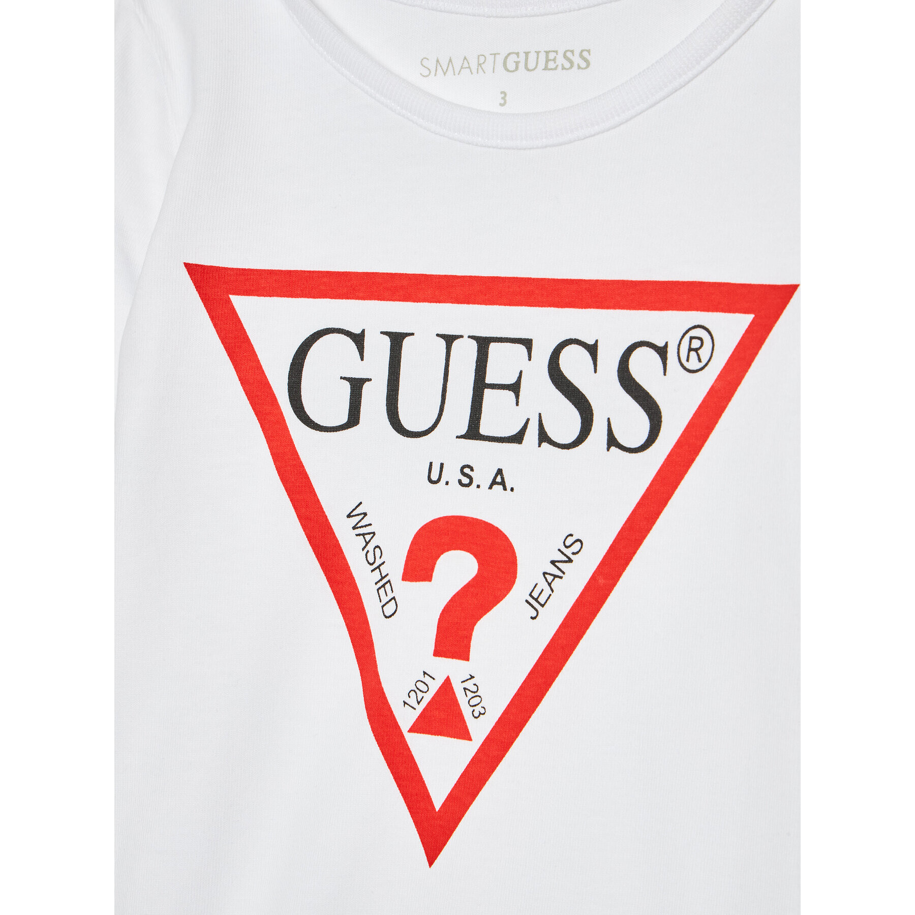 Guess Ежедневна рокля K93K22 KAUD0 Бял Regular Fit - Pepit.bg