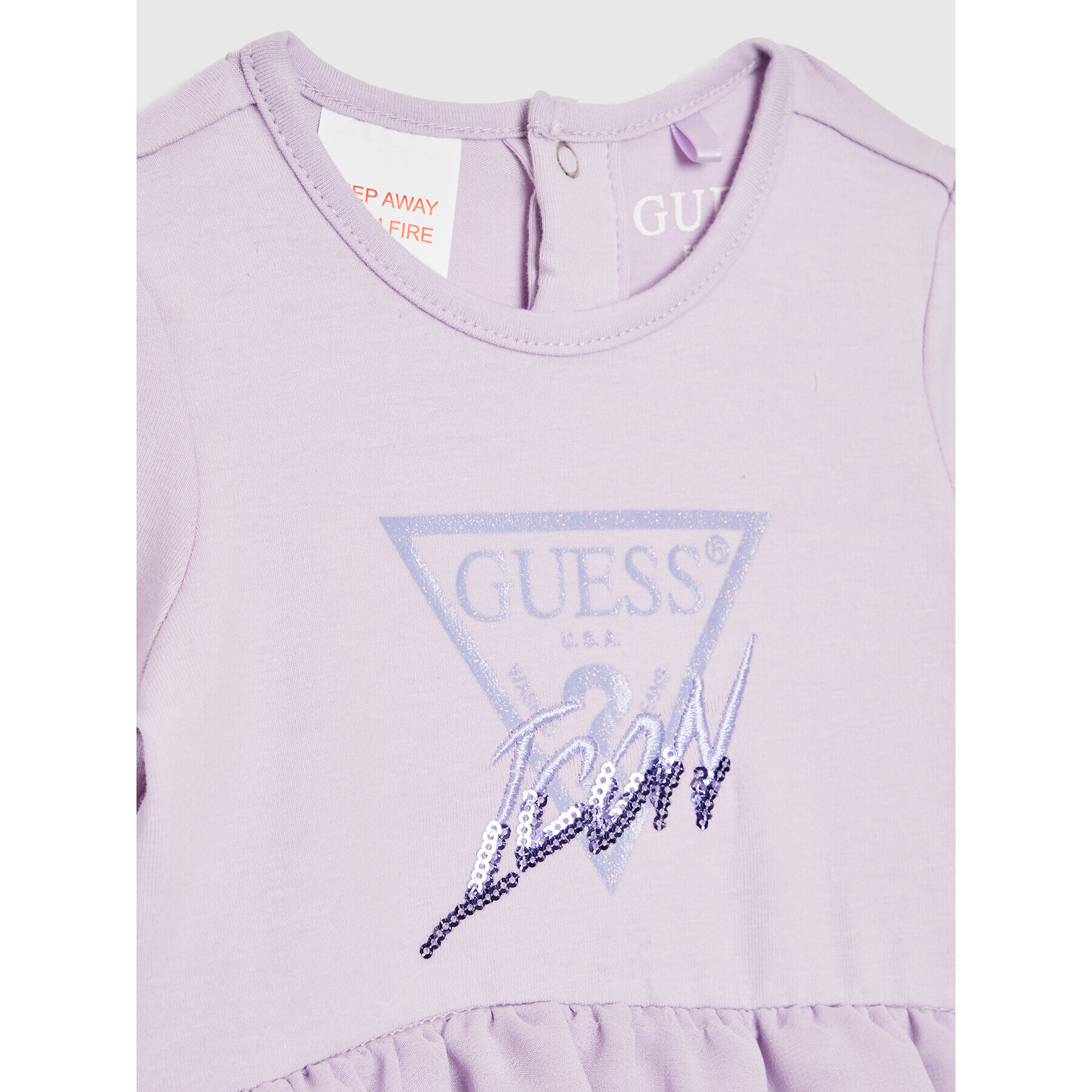 Guess Ежедневна рокля S2YG04 J1300 Виолетов Regular Fit - Pepit.bg