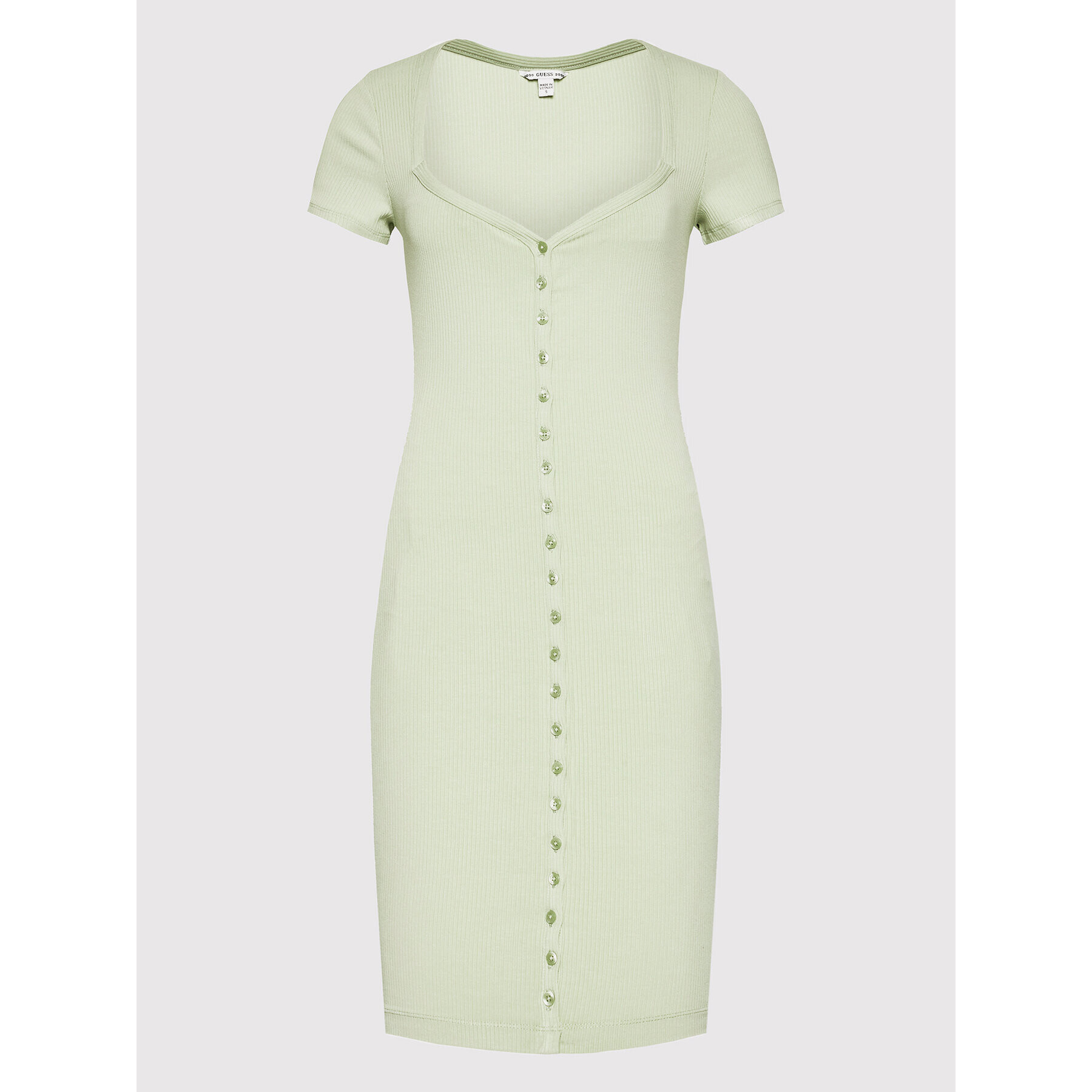 Guess Ежедневна рокля WBGK01 KB9E2 Зелен Slim Fit - Pepit.bg