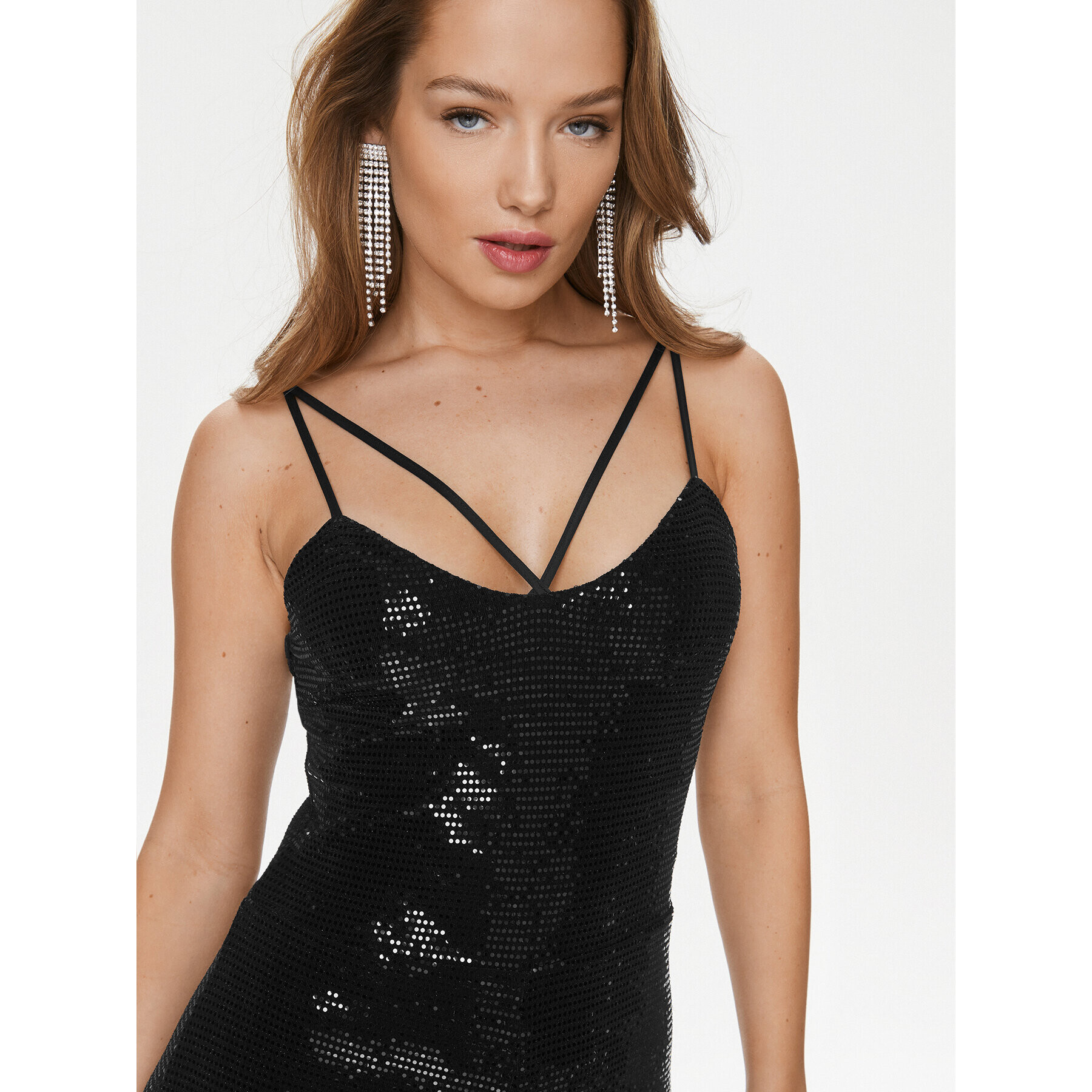 Guess Гащеризон Fiarra W4RD11 KBJG0 Черен Slim Fit - Pepit.bg