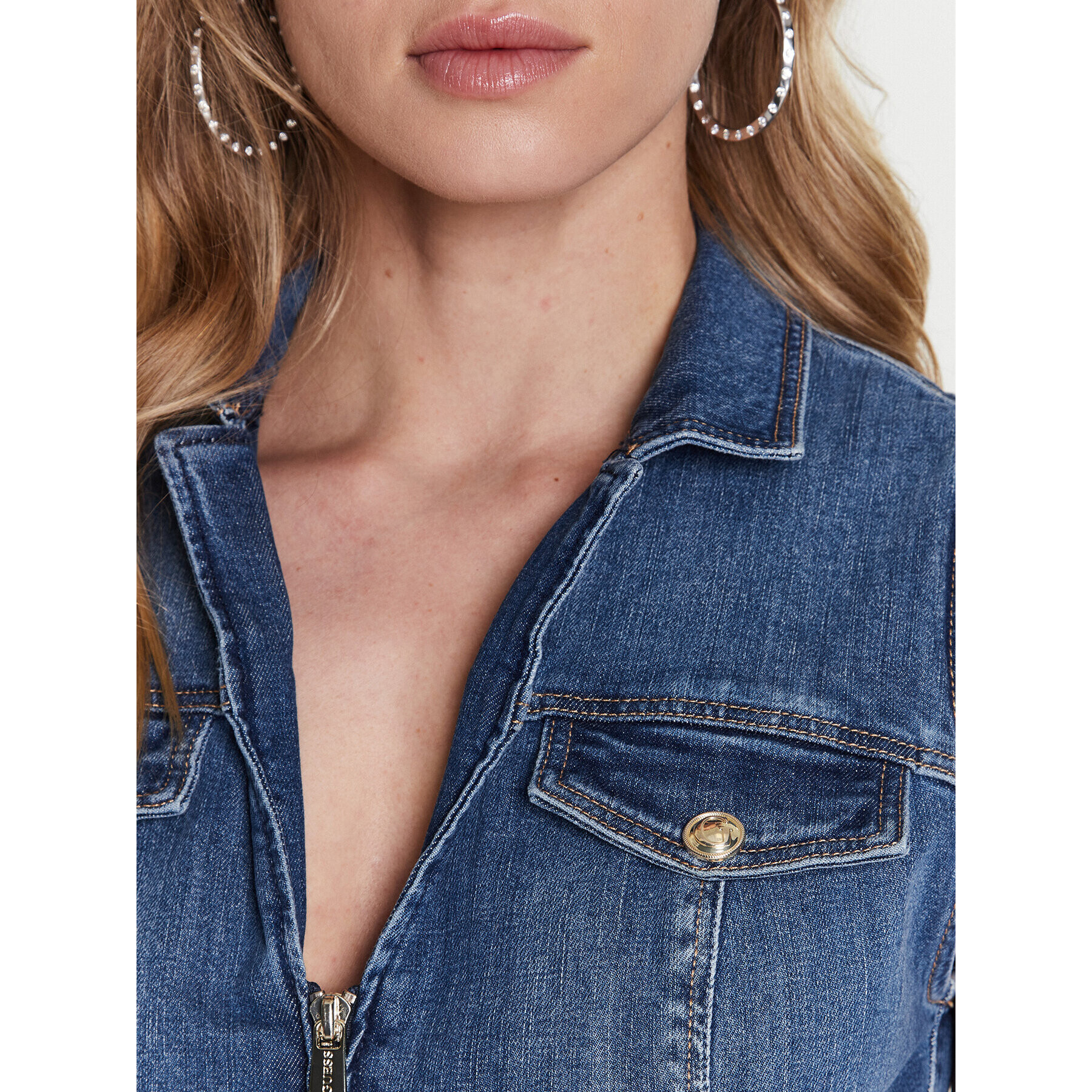 Guess Гащеризон Penny W3RD38 D4H77 Син Regular Fit - Pepit.bg