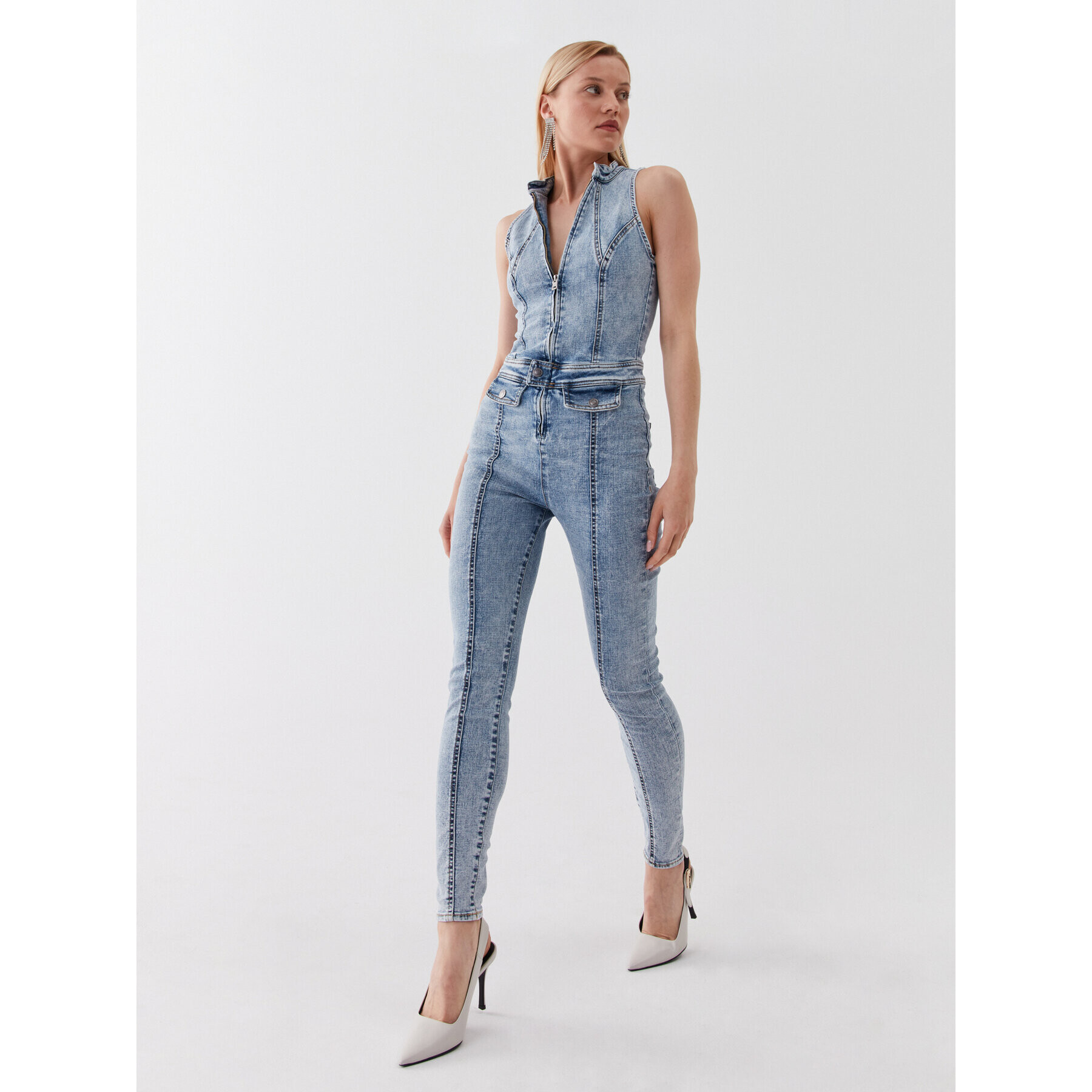 Guess Гащеризон W3YD0A D4LT0 Син Slim Fit - Pepit.bg