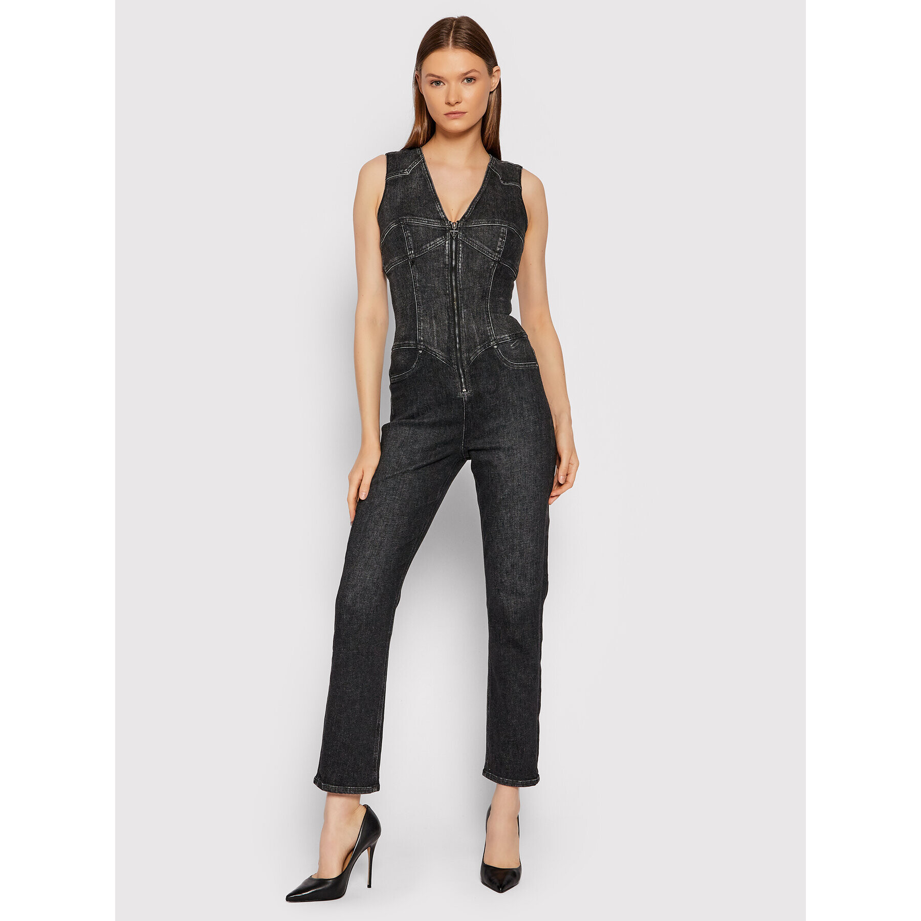 Guess Гащеризон W1BD17 D4EO39 Сив Skinny Fit - Pepit.bg