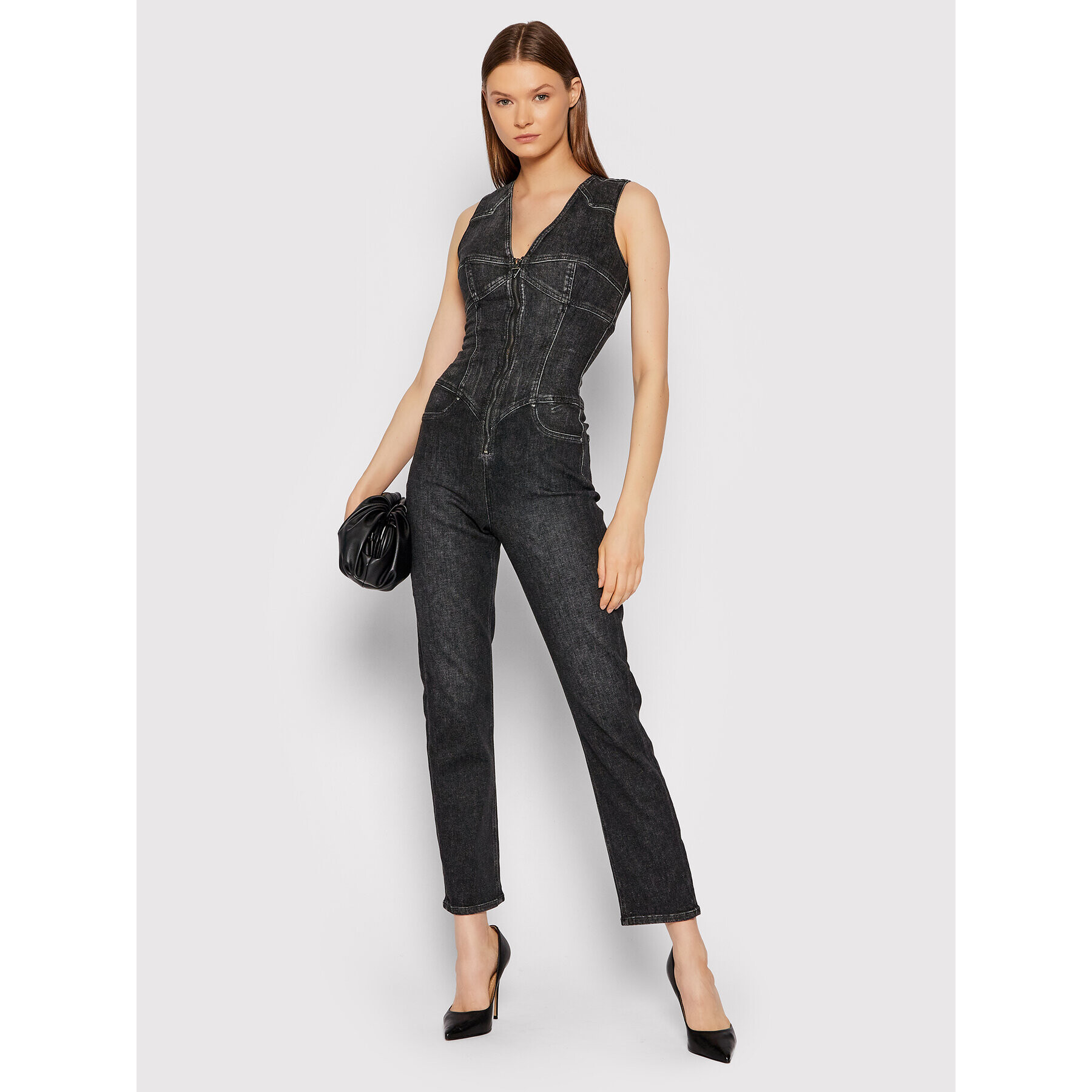 Guess Гащеризон W1BD17 D4EO39 Сив Skinny Fit - Pepit.bg