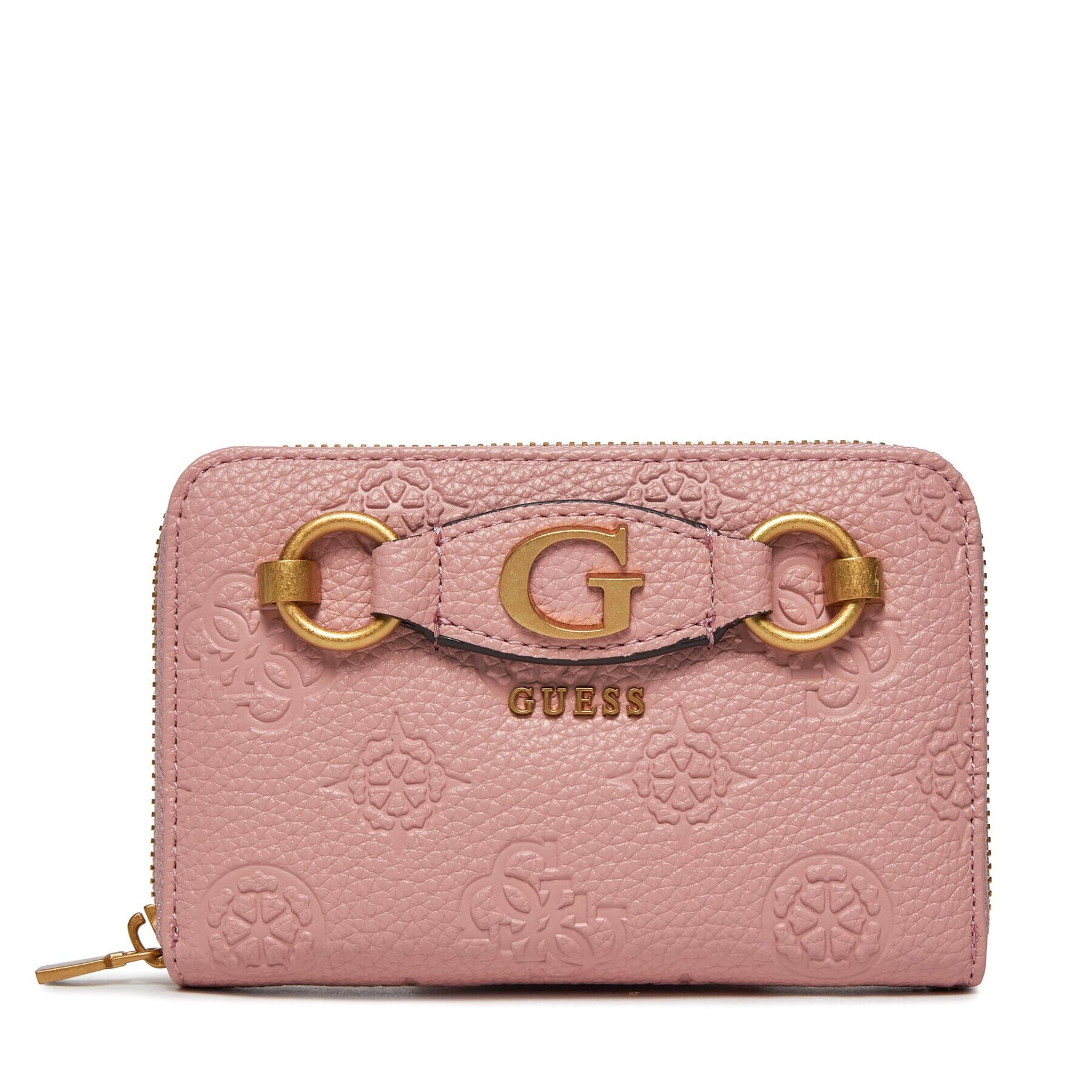 Guess Голям дамски портфейл Izzy Peony (PD) Slg SWPD92 09400 Розов - Pepit.bg