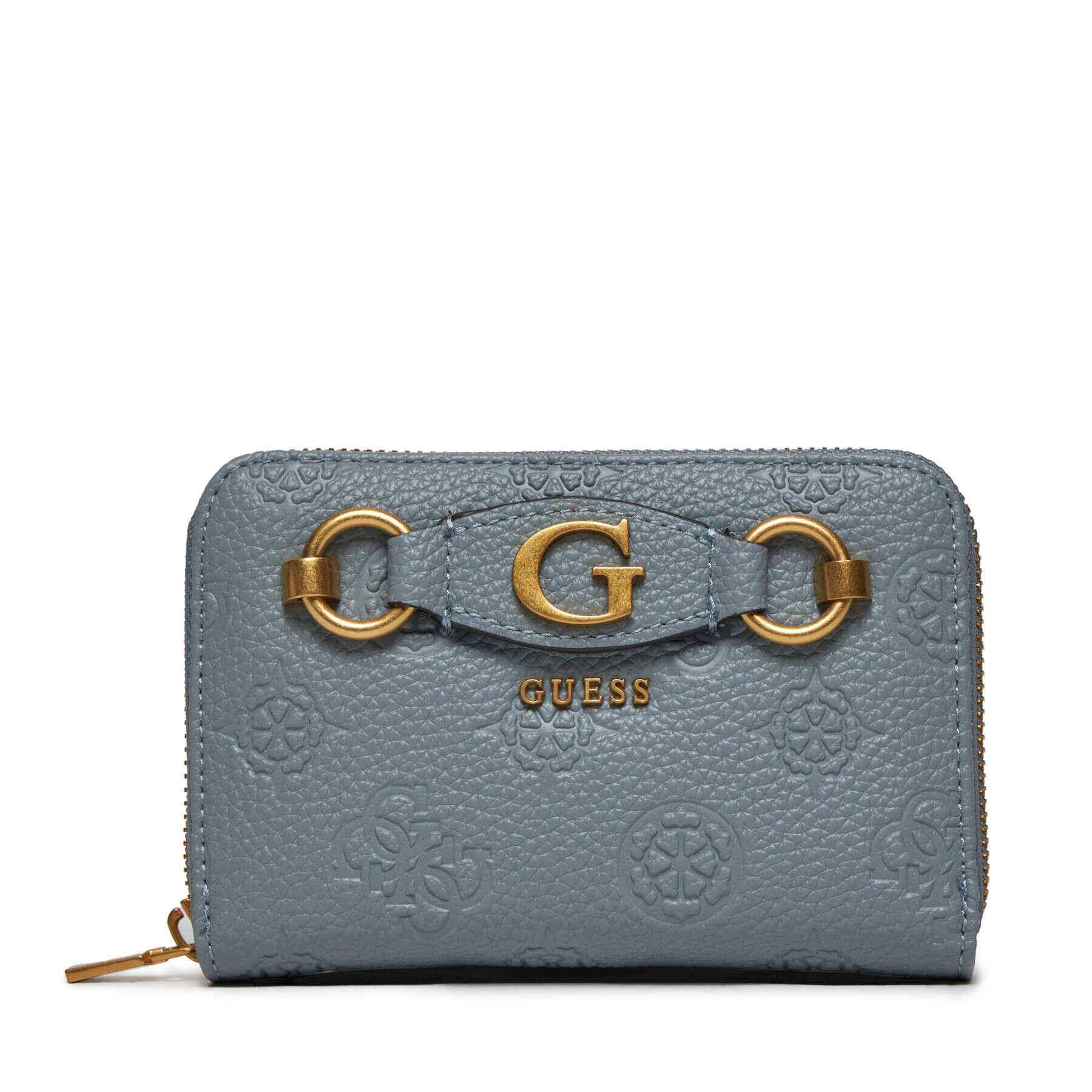 Guess Голям дамски портфейл Izzy Peony (PD) Slg SWPD92 09400 Син - Pepit.bg