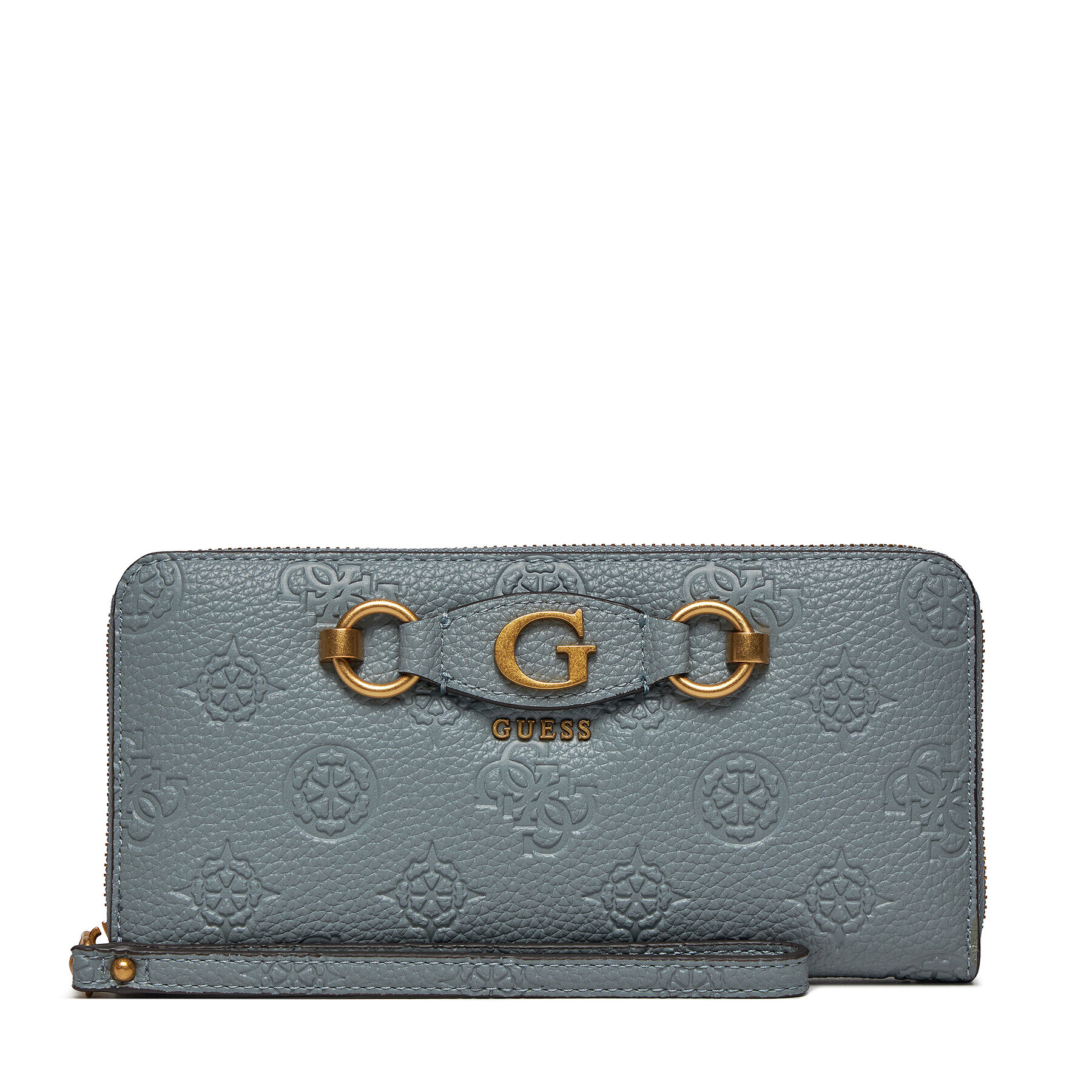 Guess Голям дамски портфейл Izzy Peony (PD) Slg SWPD92 09460 Син - Pepit.bg