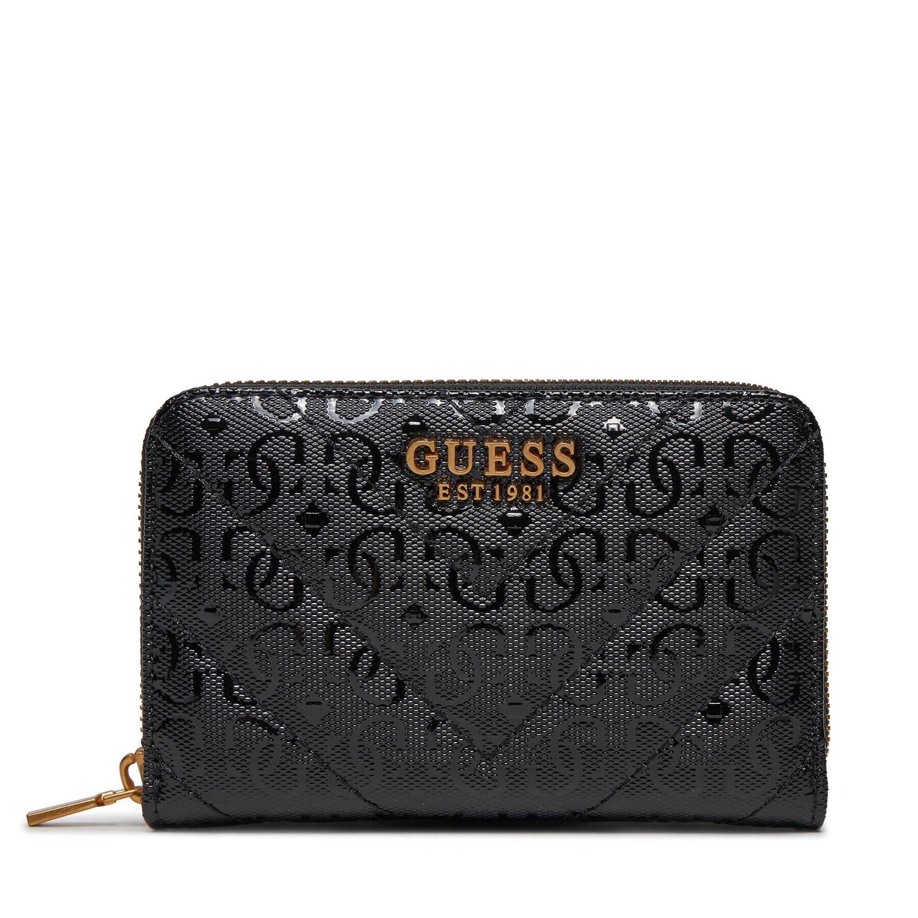 Guess Голям дамски портфейл Jania (GA) Slg SWGA91 99400 Черен - Pepit.bg