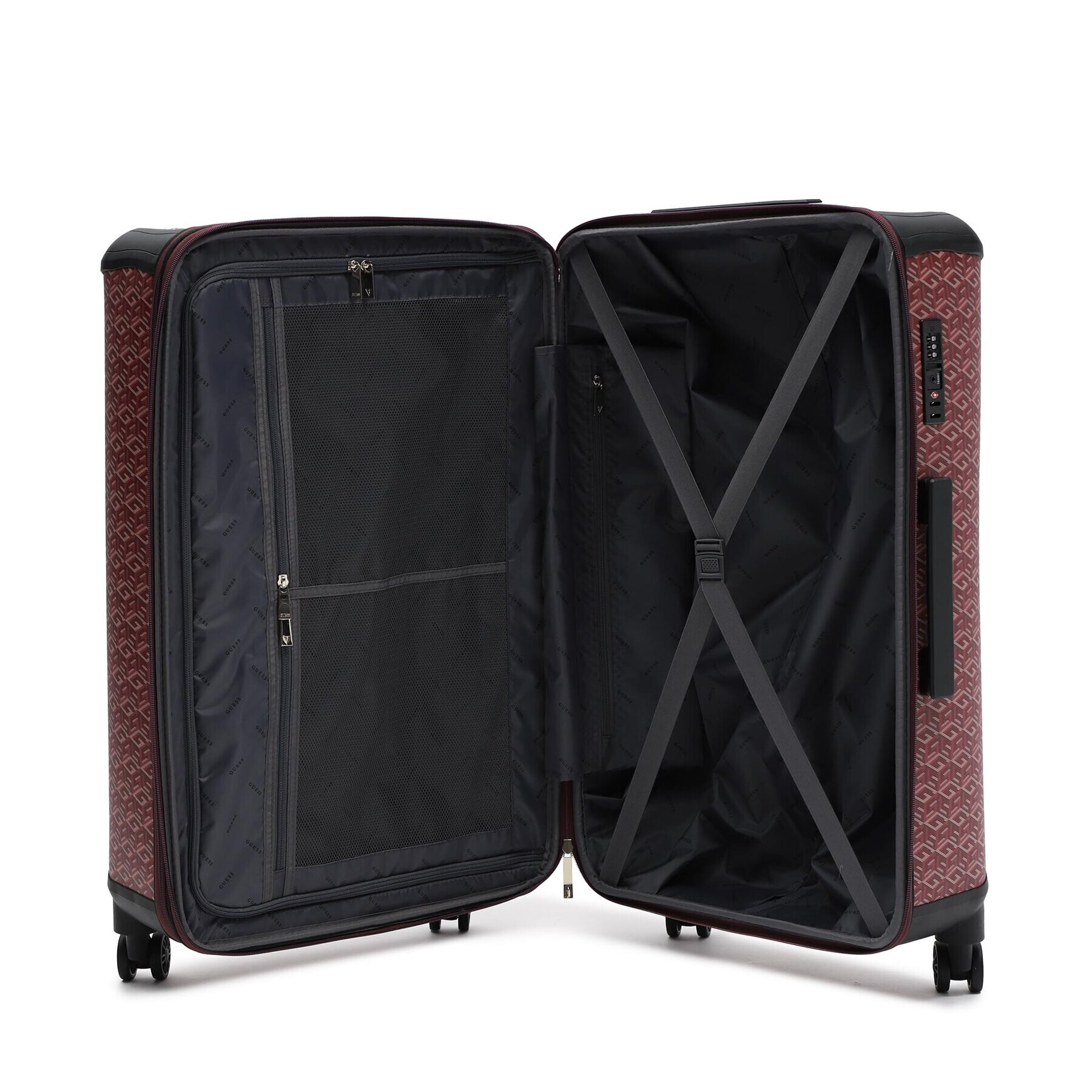 Guess Голям твърд куфар TWS745 29880 Бордо - Pepit.bg