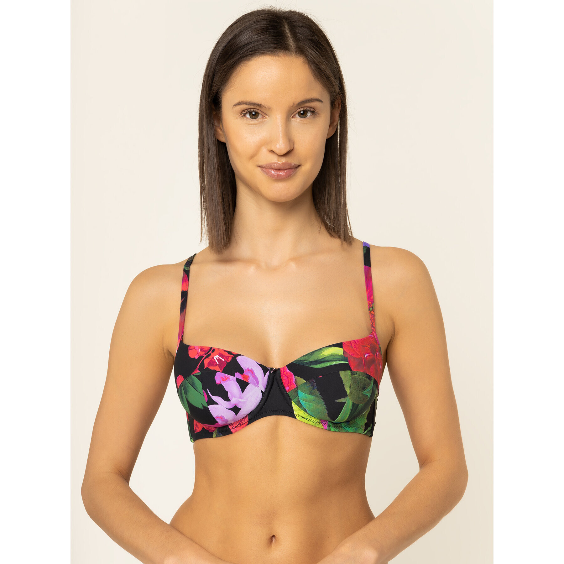 Guess Горнище на бански E01J02 MP004 Черен - Pepit.bg