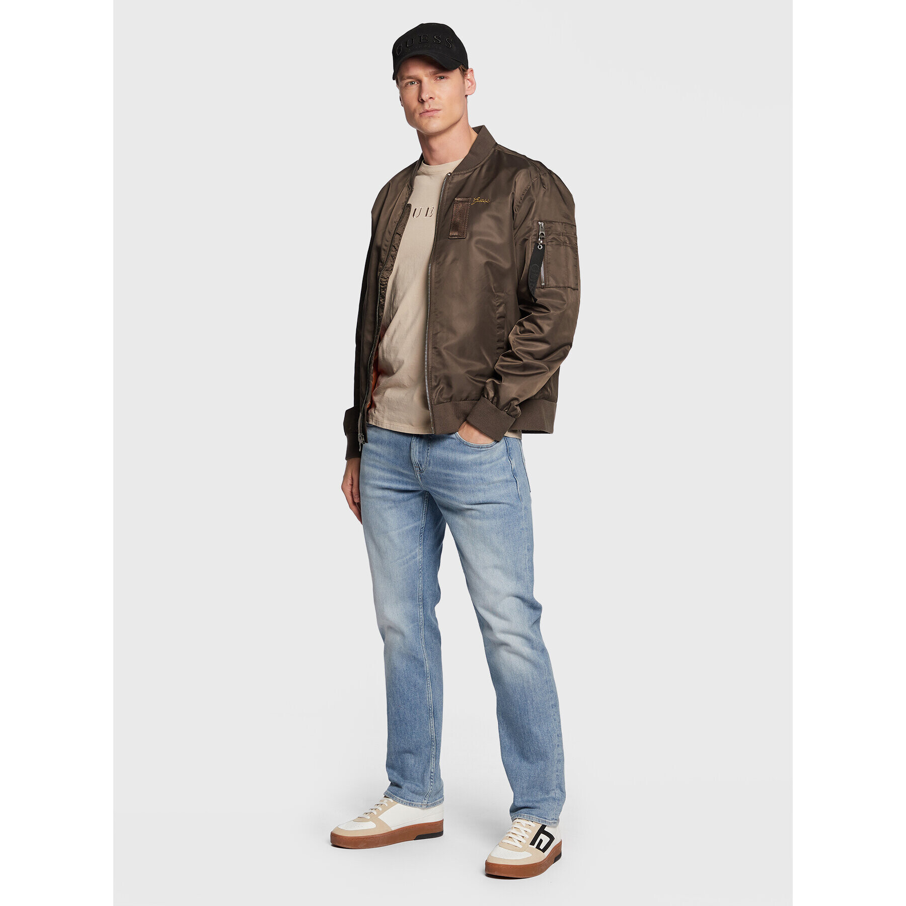 Guess Яке бомбър Exo M2GL35 W8550 Кафяв Regular Fit - Pepit.bg