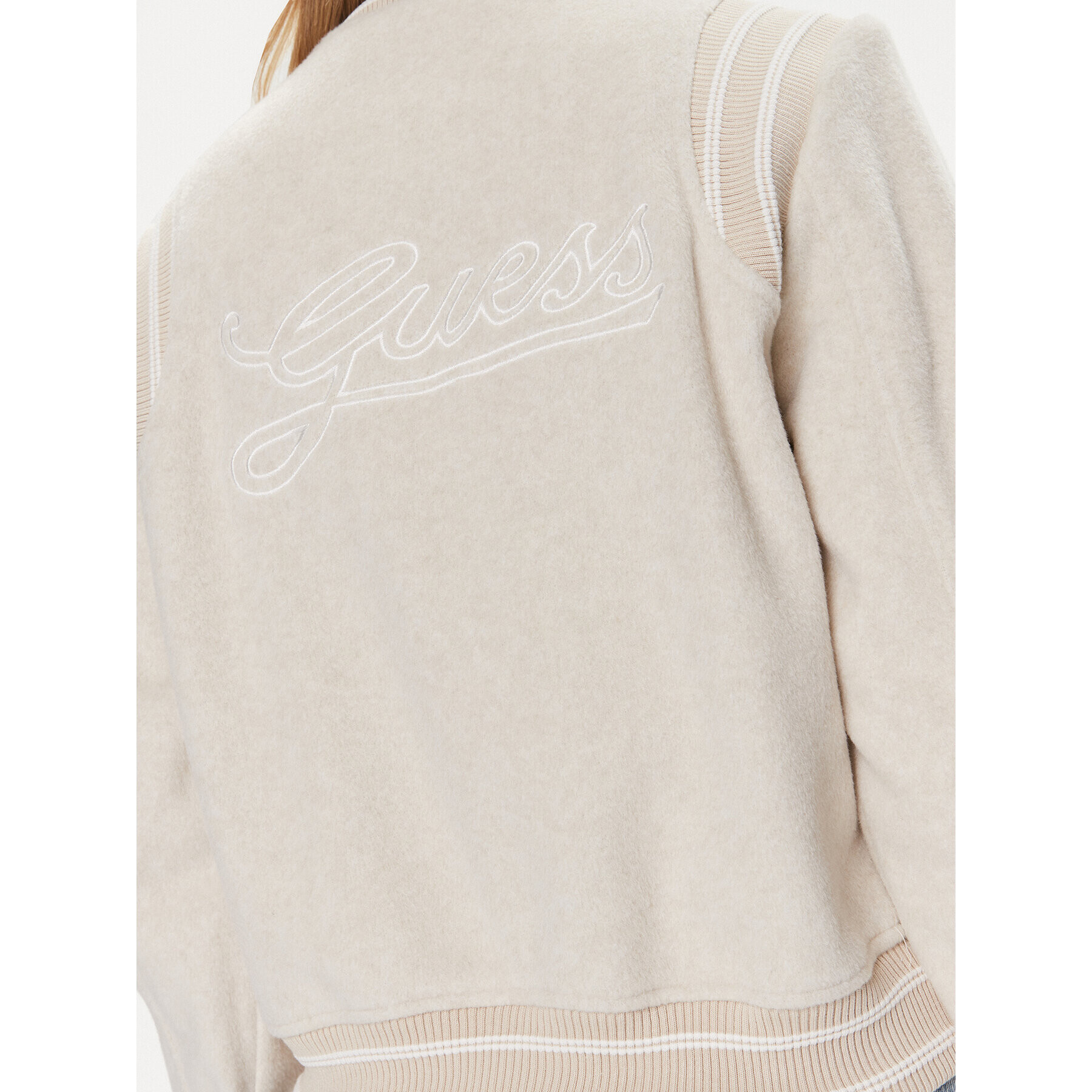 Guess Яке бомбър Gloria W4RL45 WFWS2 Екрю Regular Fit - Pepit.bg