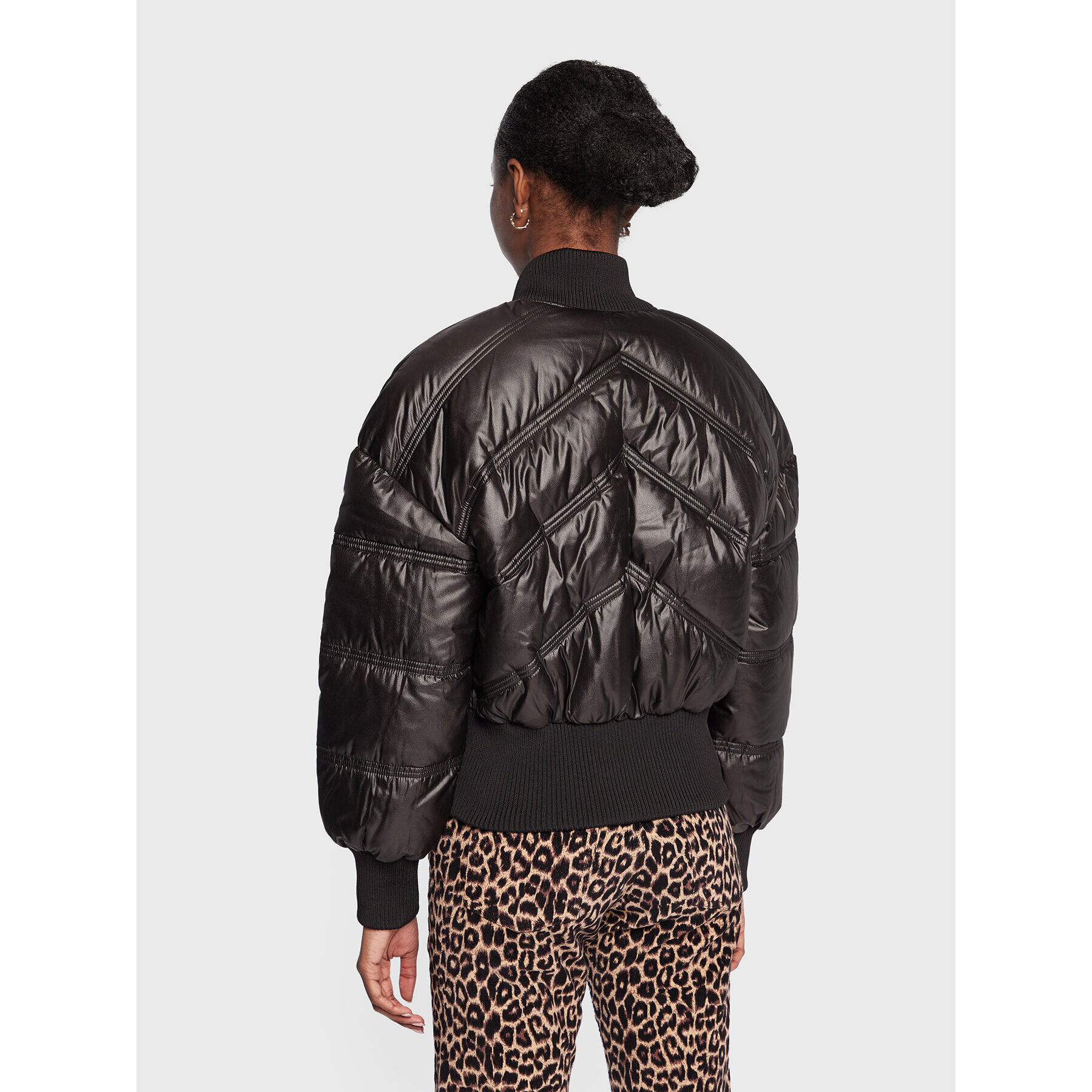 Guess Яке бомбър Lou W2BL45 WEWS0 Черен Regular Fit - Pepit.bg