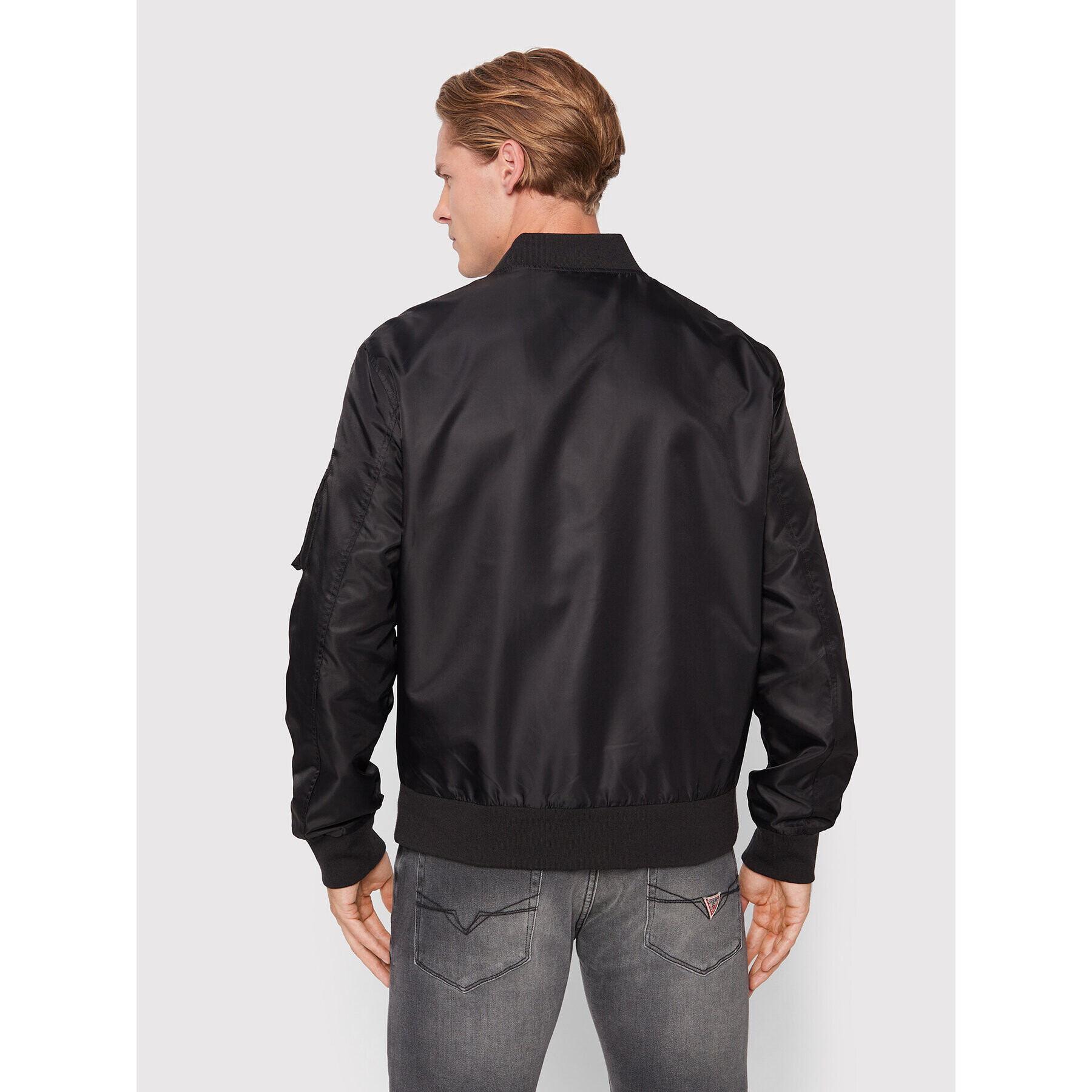 Guess Яке бомбър M2GL35 W8550 Черен Regular Fit - Pepit.bg