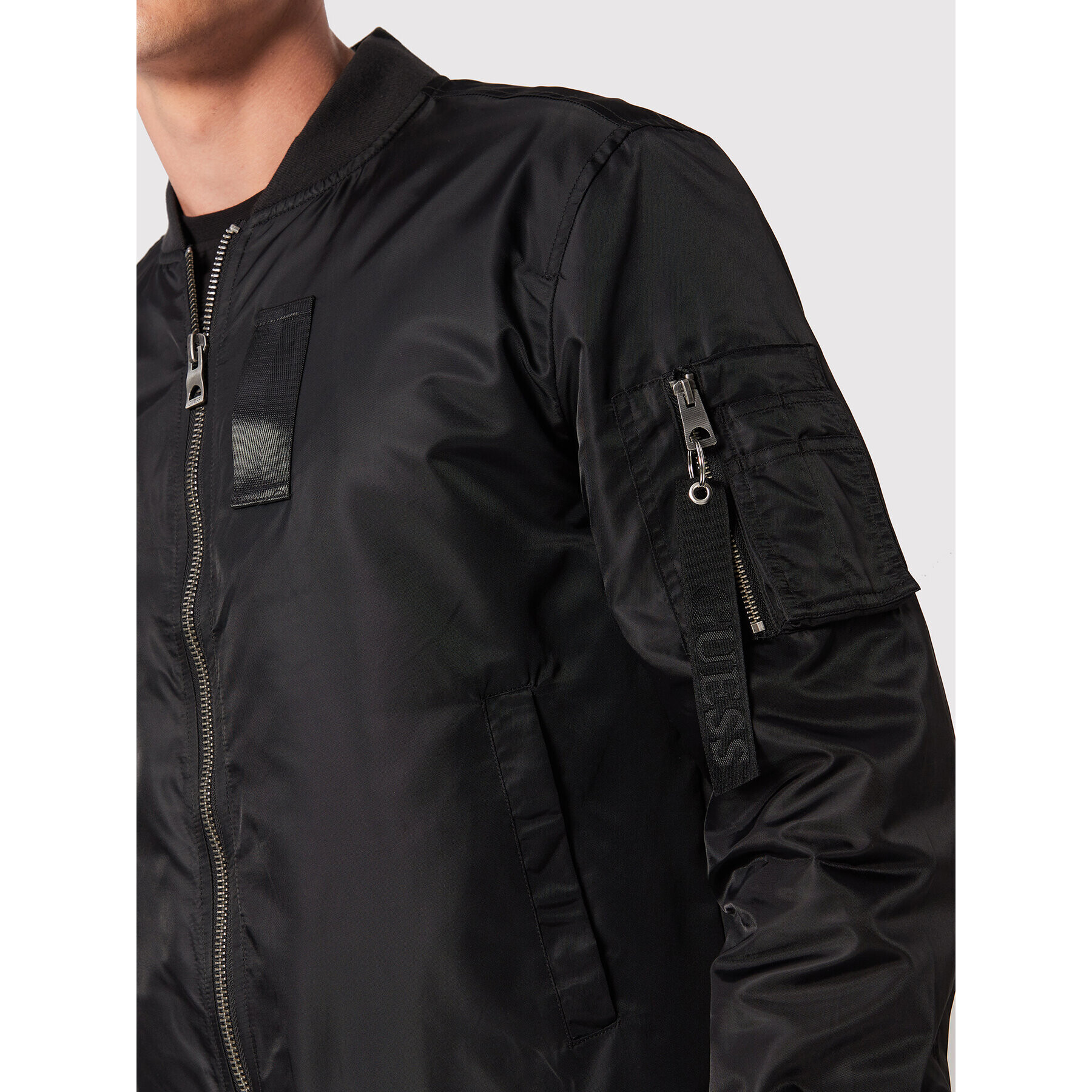 Guess Яке бомбър M2GL35 W8550 Черен Regular Fit - Pepit.bg