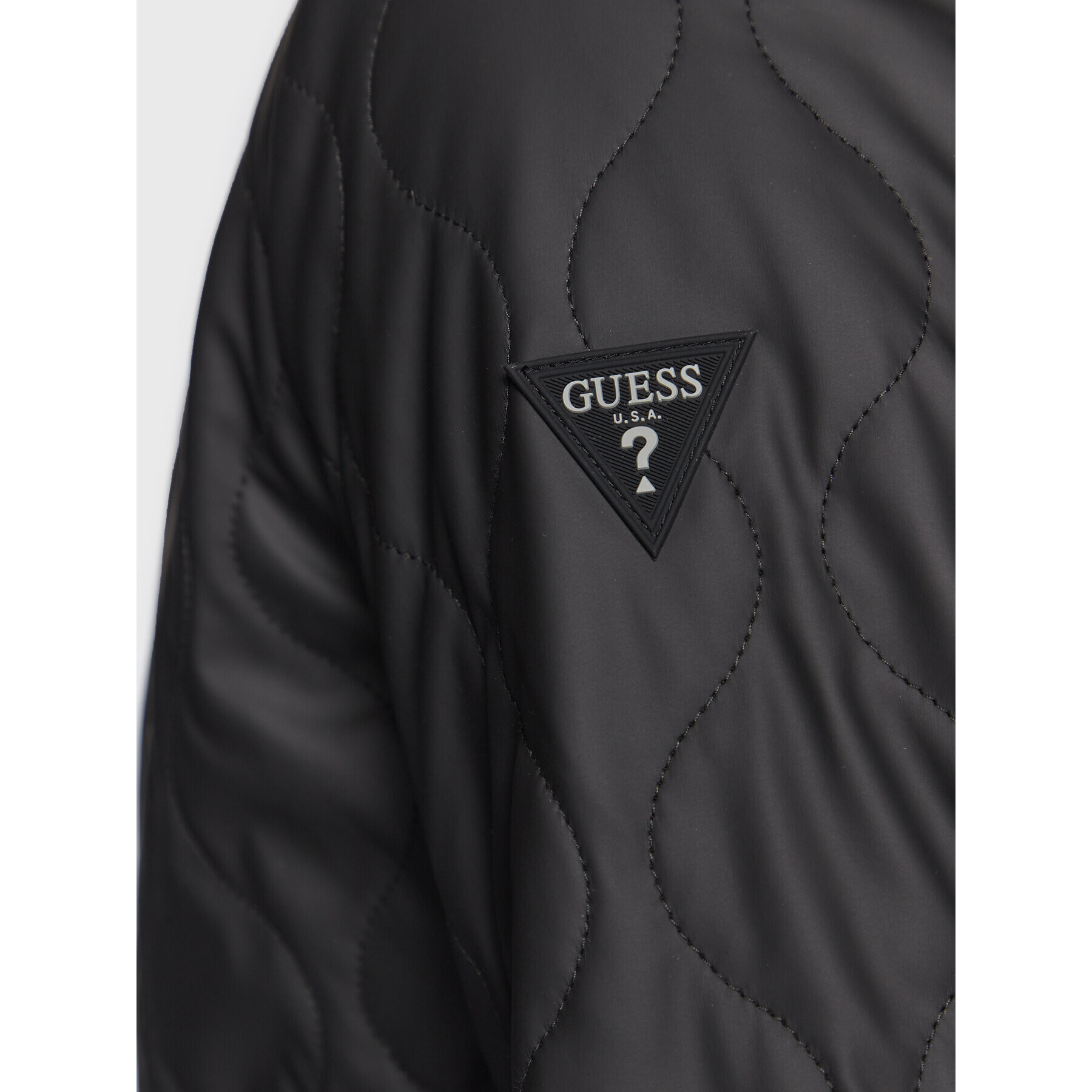 Guess Яке бомбър M3RL08 WBS80 Черен Regular Fit - Pepit.bg