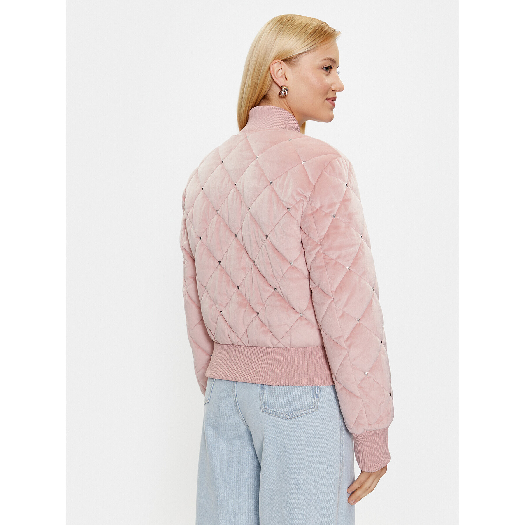Guess Яке бомбър W3YL08 WFIS0 Виолетов Regular Fit - Pepit.bg
