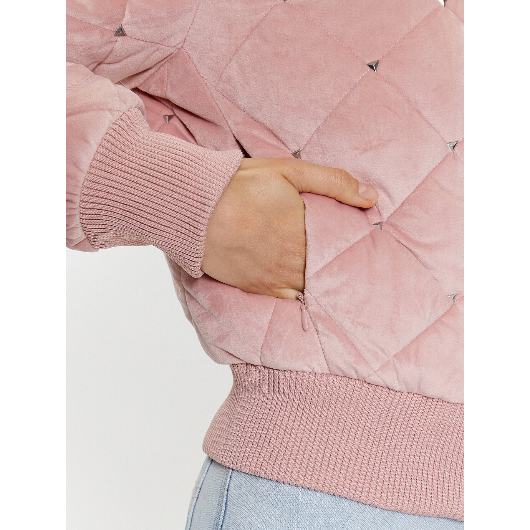 Guess Яке бомбър W3YL08 WFIS0 Виолетов Regular Fit - Pepit.bg