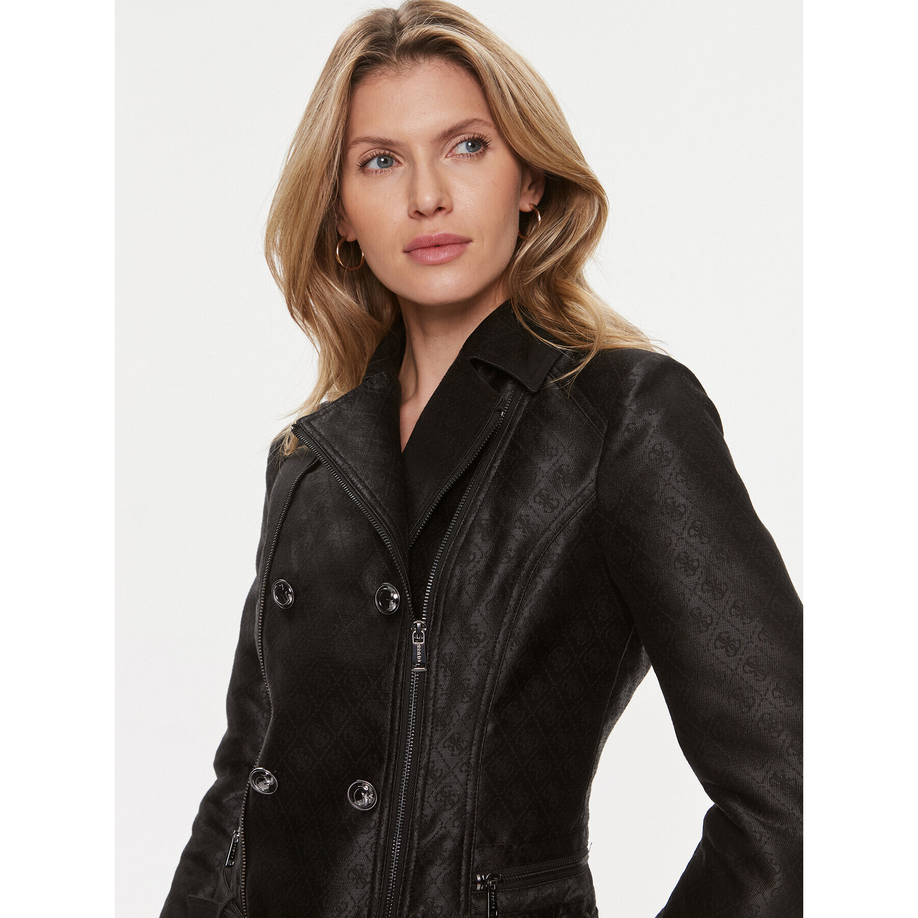 Guess Яке от имитация на кожа Olivia Moto Jacket W3YL25 WFIR2 Черен Regular Fit - Pepit.bg