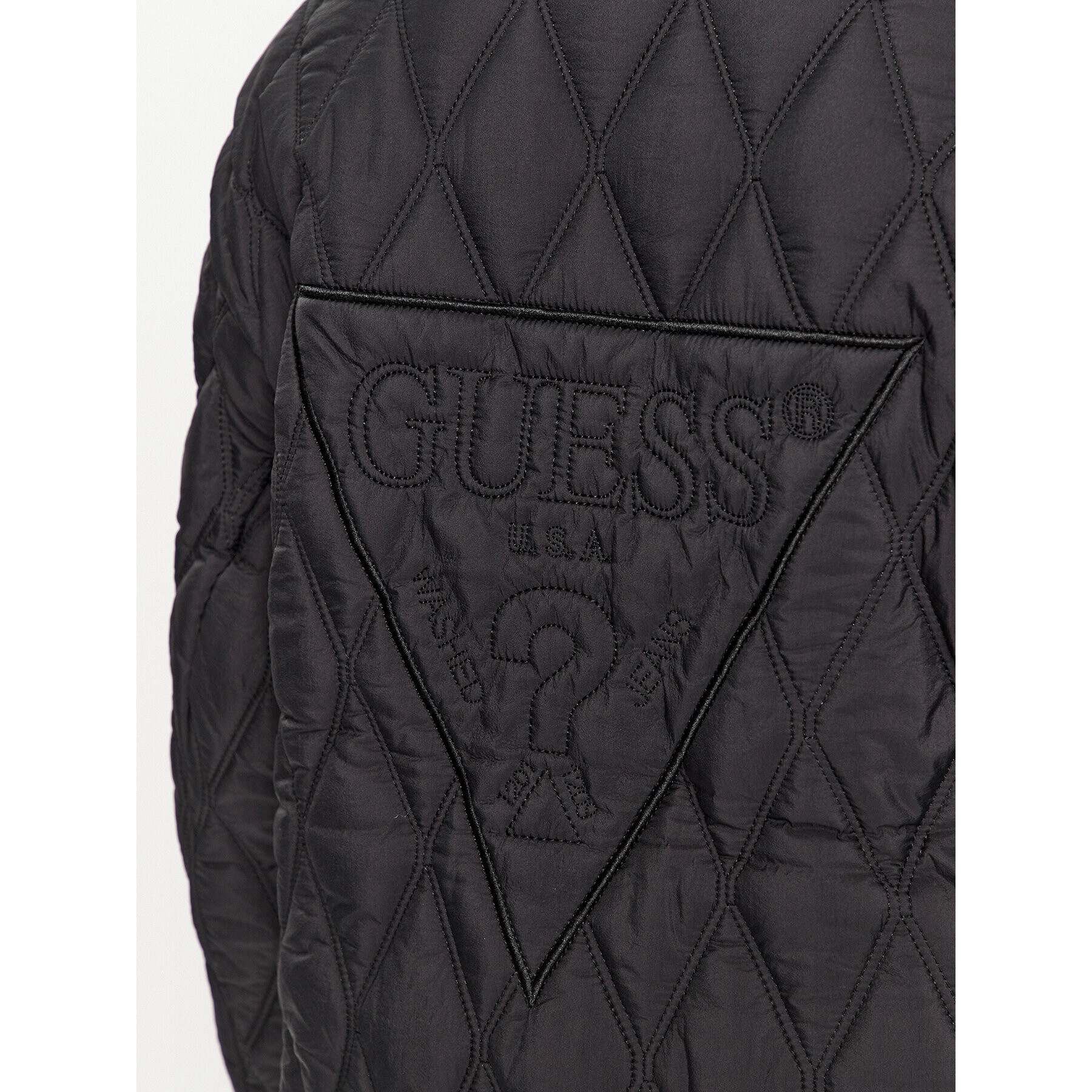 Guess Преходно яке W3YL17 WFIW2 Черен Relaxed Fit - Pepit.bg