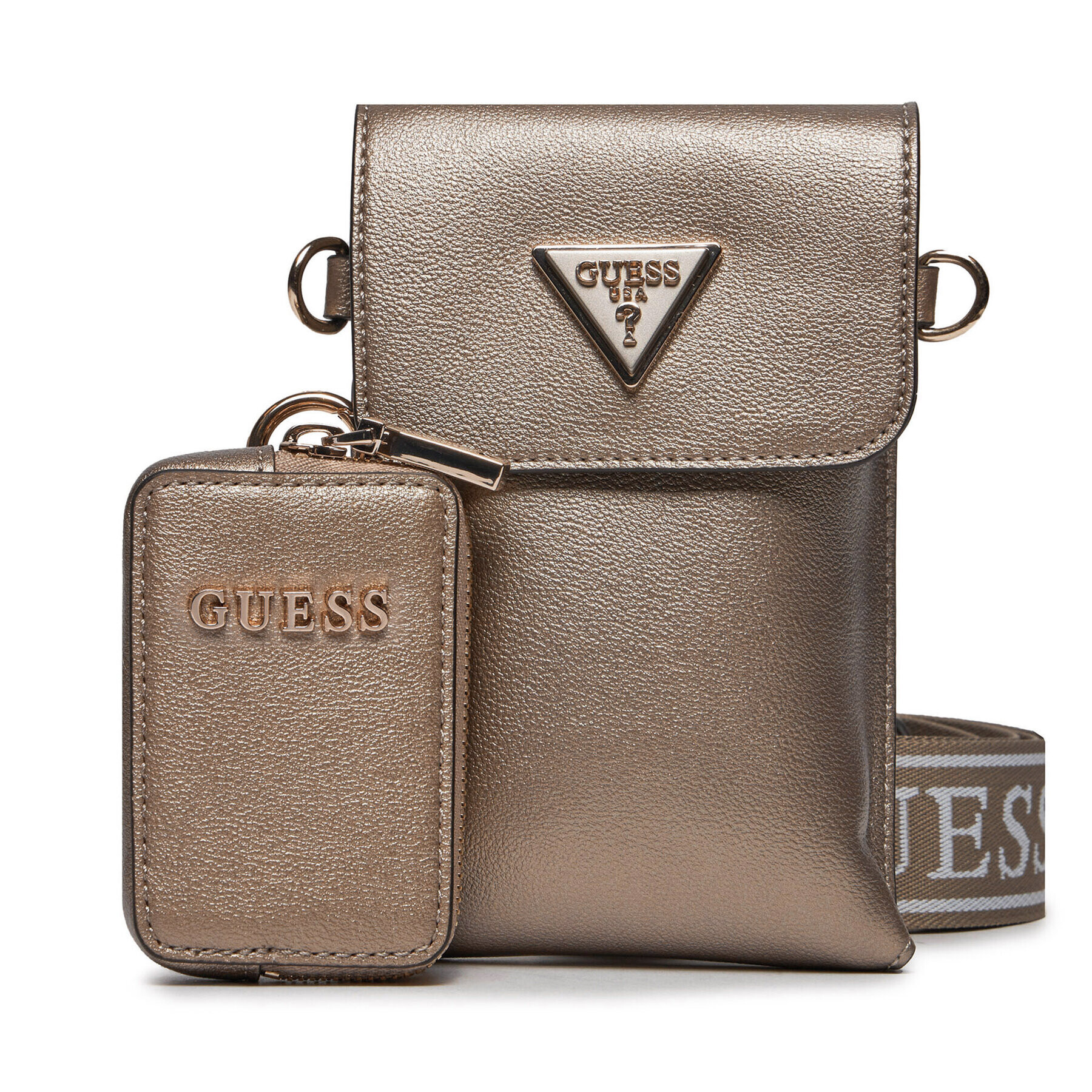 Guess Калъф за телефон Latona (BG) Mini-Bags HWBG92 11810 Сребрист - Pepit.bg