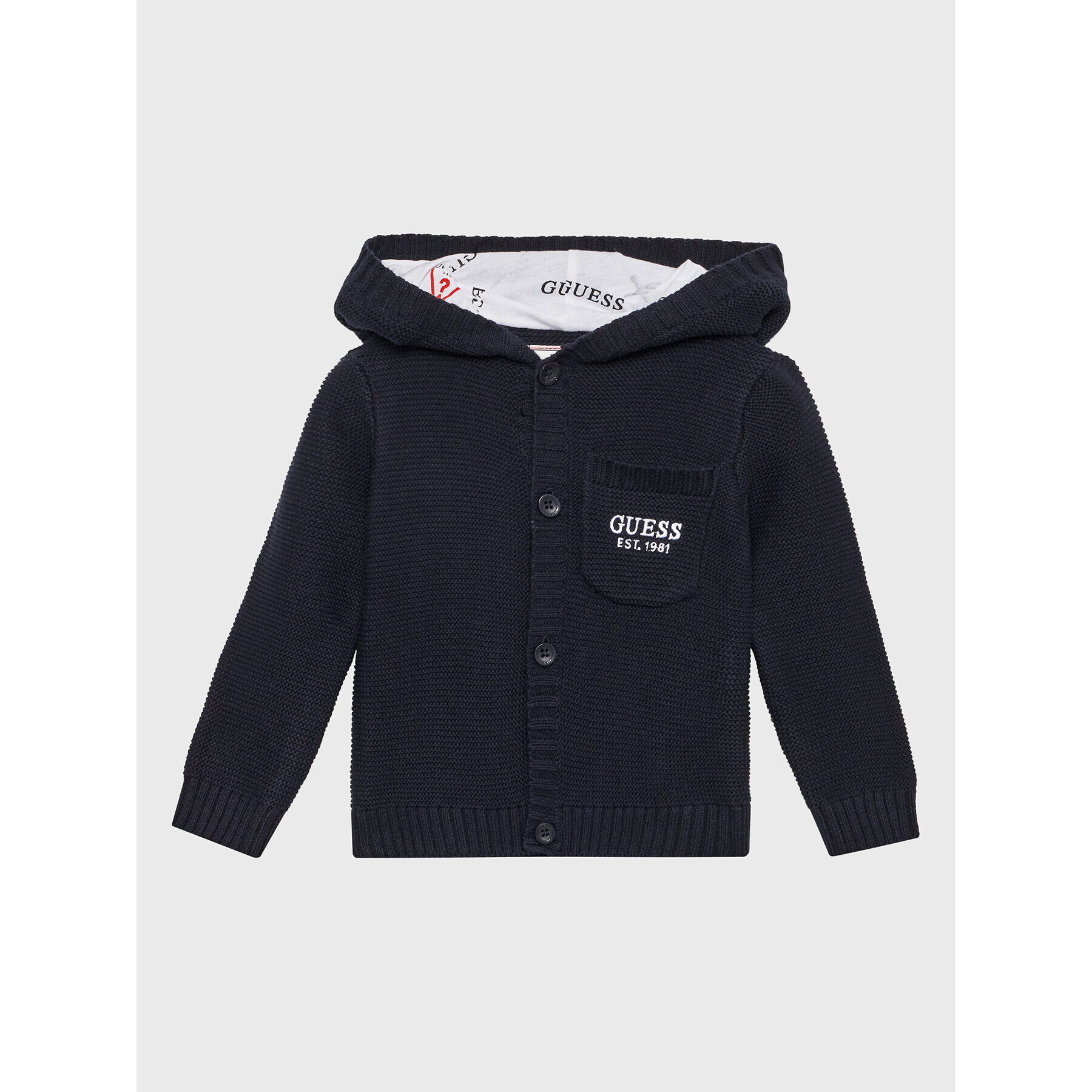 Guess Кардиган I3BR00 Z2NN0 Тъмносин Regular Fit - Pepit.bg