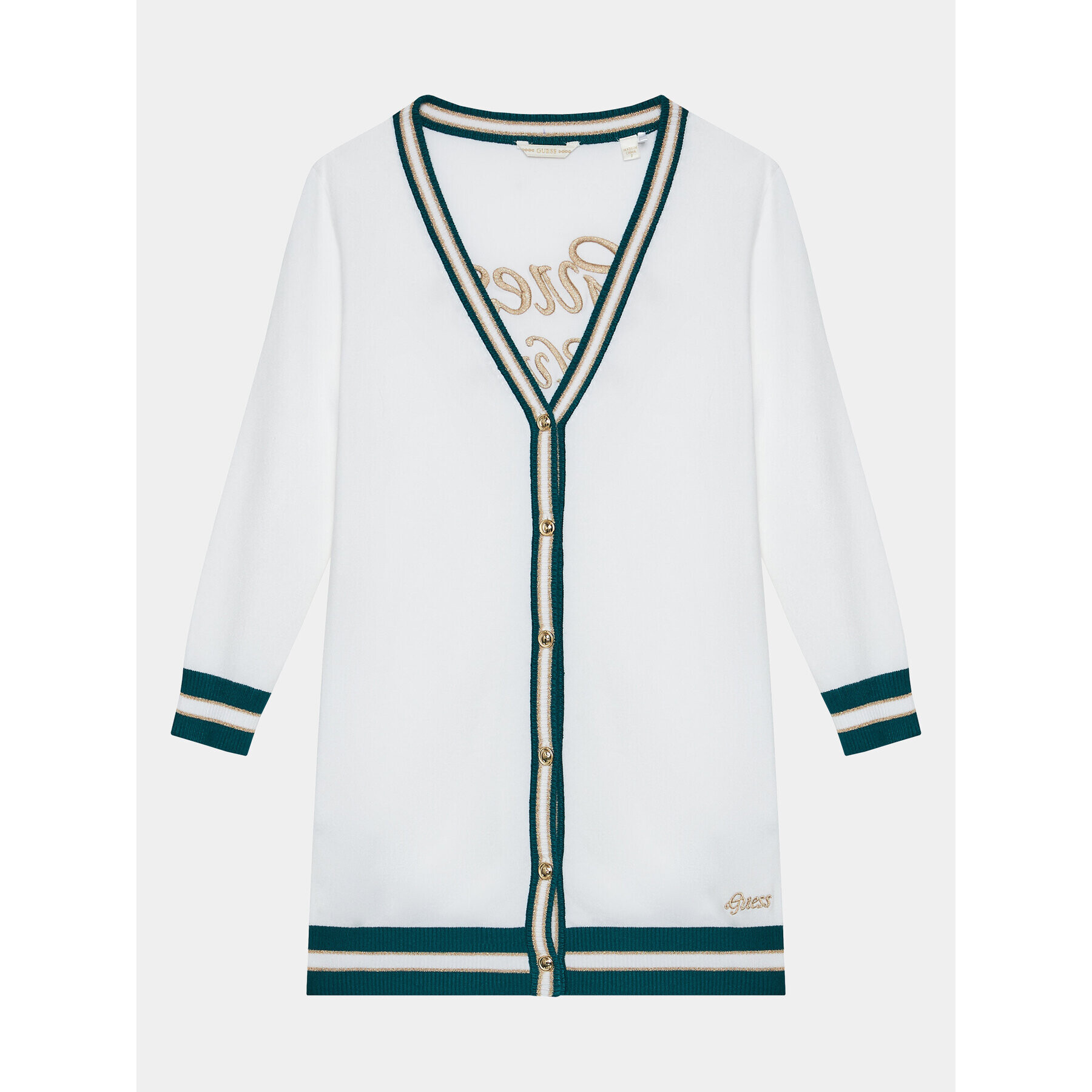 Guess Кардиган J4RR00 Z2NQ2 Бял Regular Fit - Pepit.bg