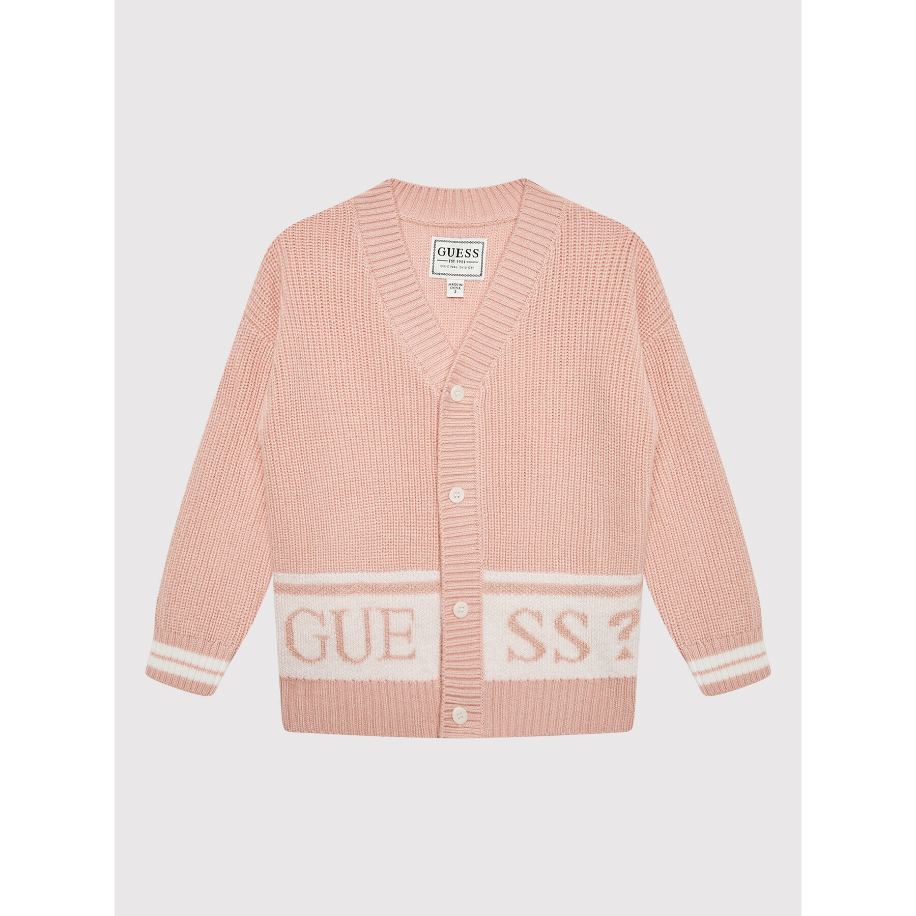 Guess Кардиган K2YR00 Z30R0 Розов Regular Fit - Pepit.bg