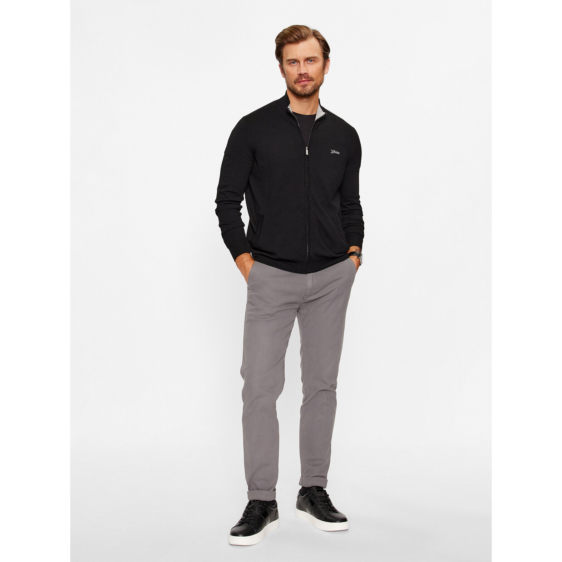 Guess Кардиган M3YR02 Z3052 Черен Regular Fit - Pepit.bg