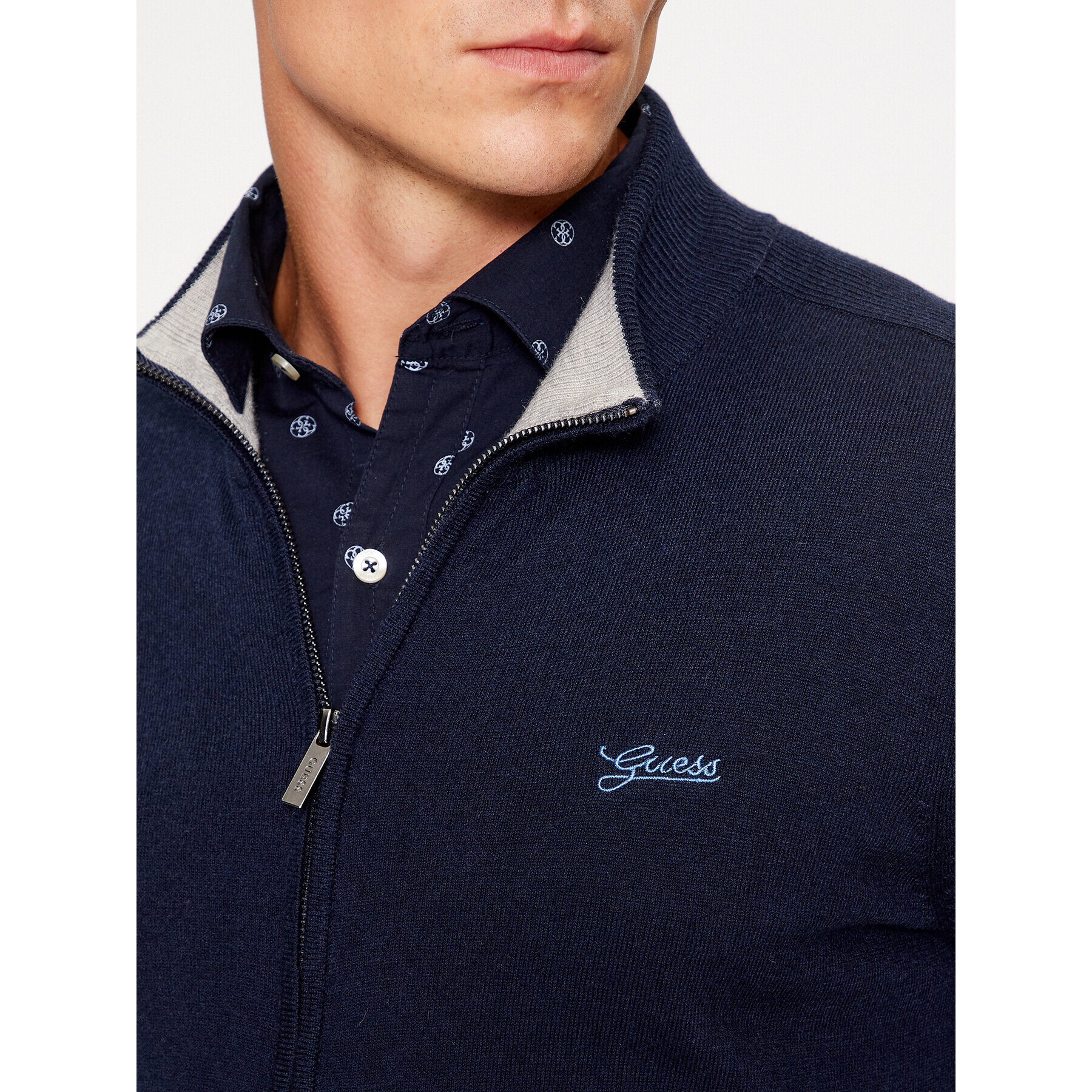 Guess Кардиган M3YR02 Z3052 Тъмносин Regular Fit - Pepit.bg