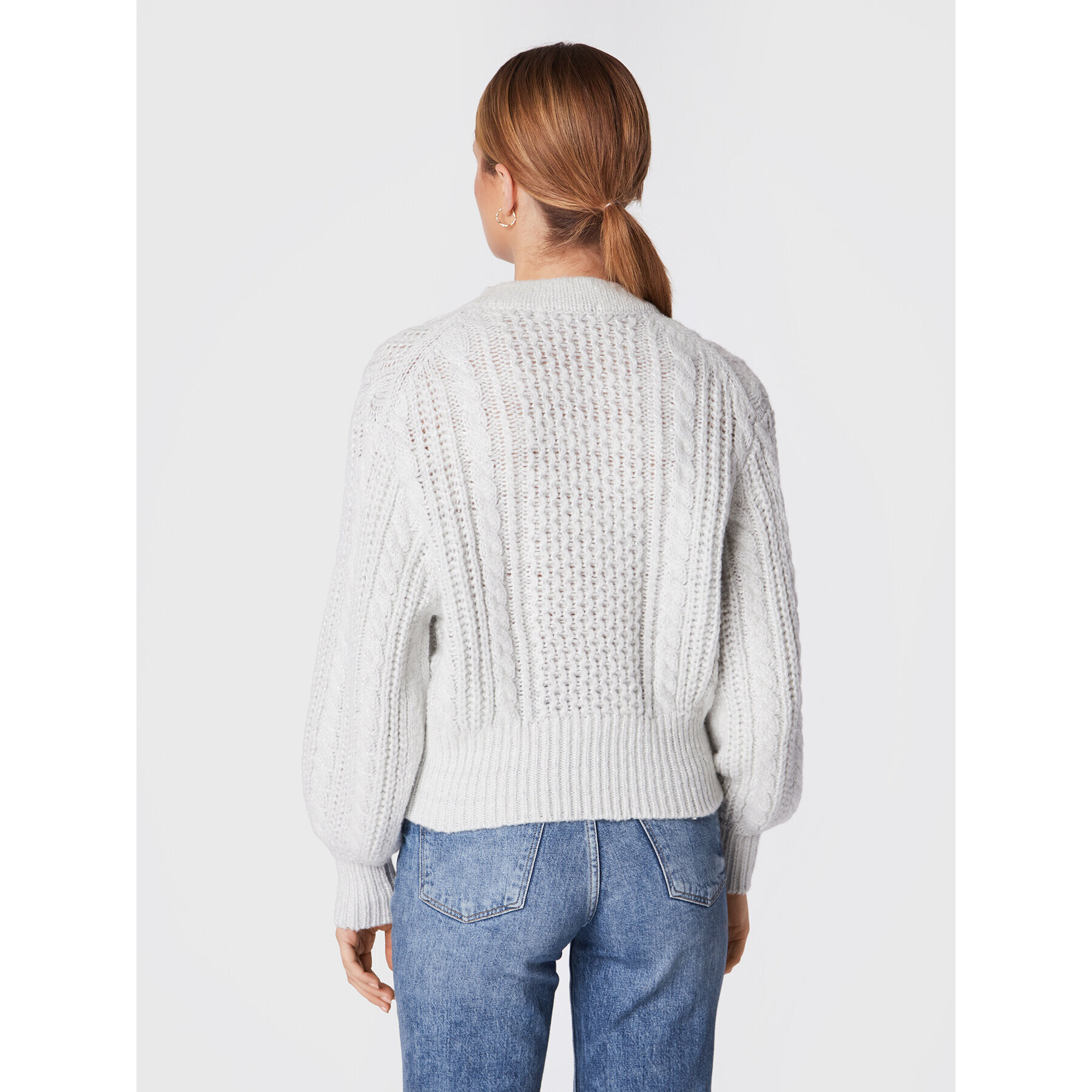 Guess Кардиган Odette W2BR42 Z31Q0 Сив Regular Fit - Pepit.bg