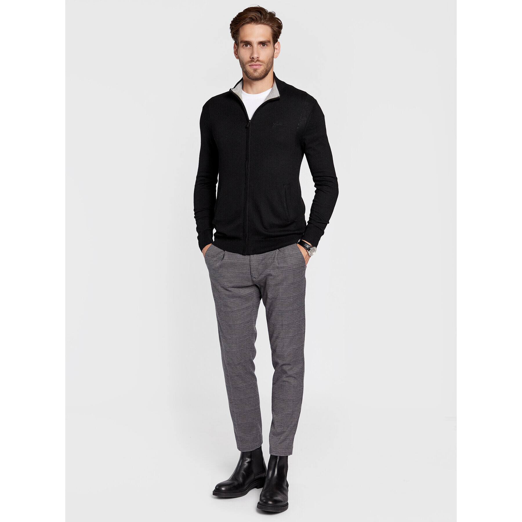 Guess Кардиган Peers M2BR07 Z3142 Черен Regular Fit - Pepit.bg