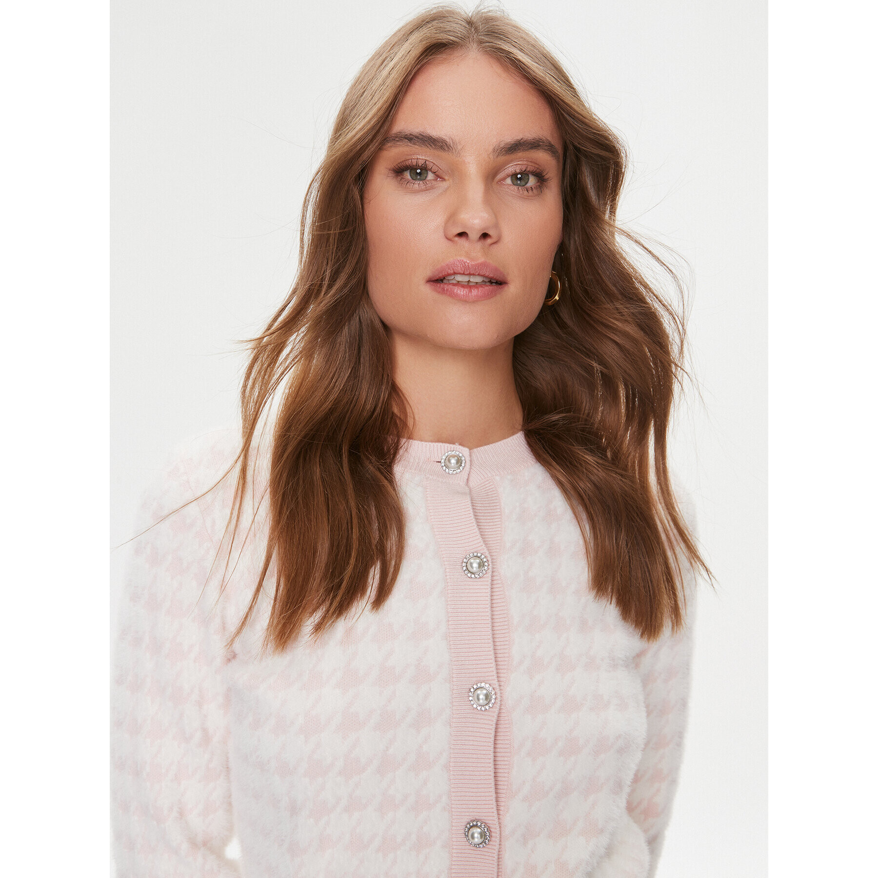 Guess Кардиган Violet W4RR19 Z3DA0 Розов Regular Fit - Pepit.bg
