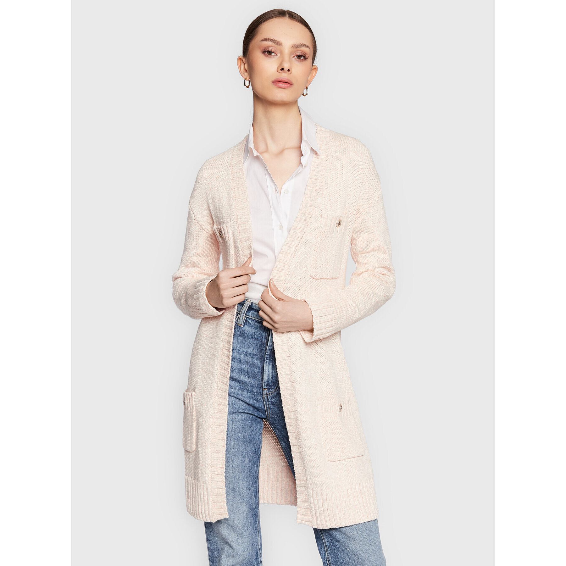 Guess Кардиган W3RR38 Z3431 Розов Regular Fit - Pepit.bg