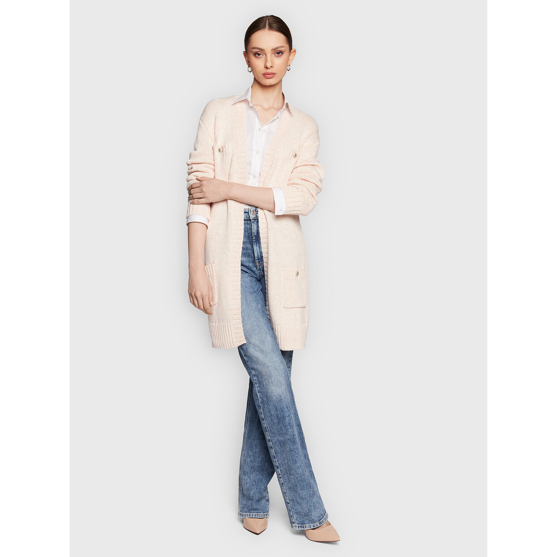Guess Кардиган W3RR38 Z3431 Розов Regular Fit - Pepit.bg