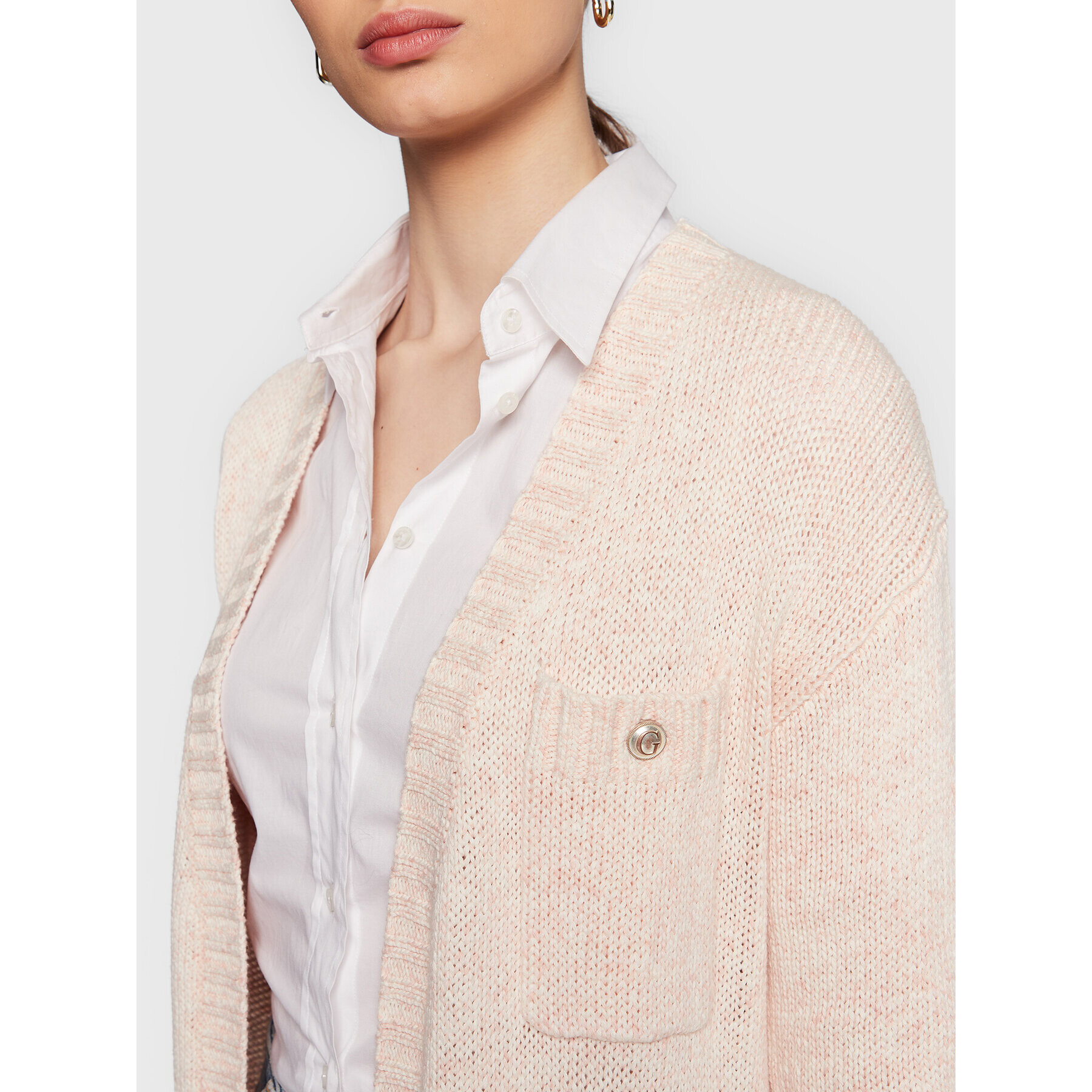 Guess Кардиган W3RR38 Z3431 Розов Regular Fit - Pepit.bg