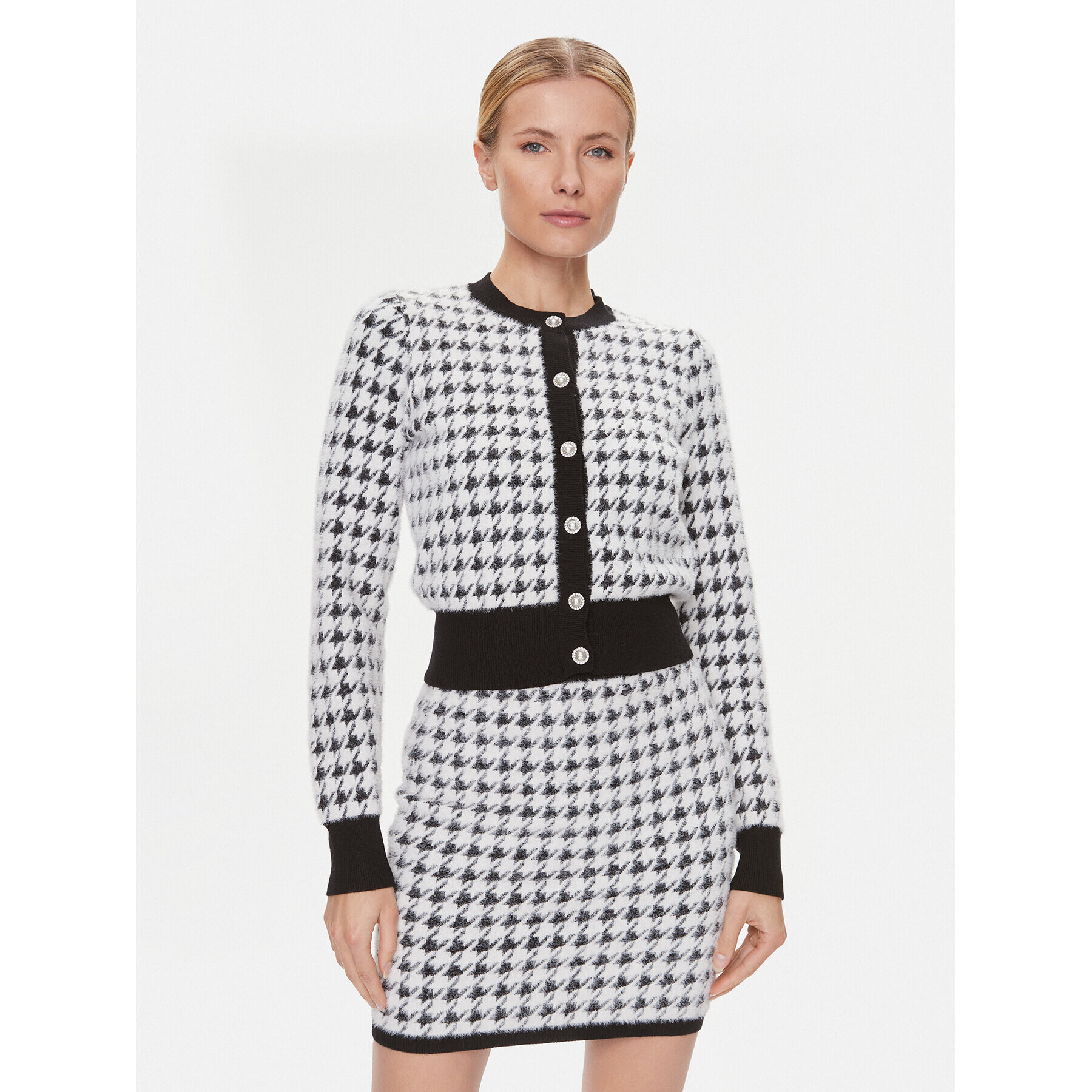 Guess Кардиган W4RR19 Z3DA0 Черен Regular Fit - Pepit.bg