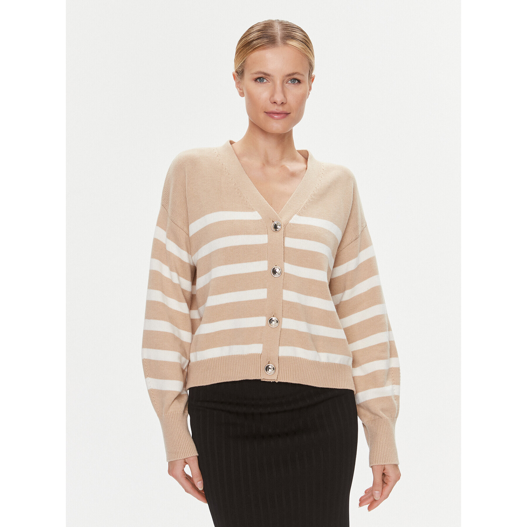 Guess Кардиган W4RR56 Z37L1 Бежов Regular Fit - Pepit.bg