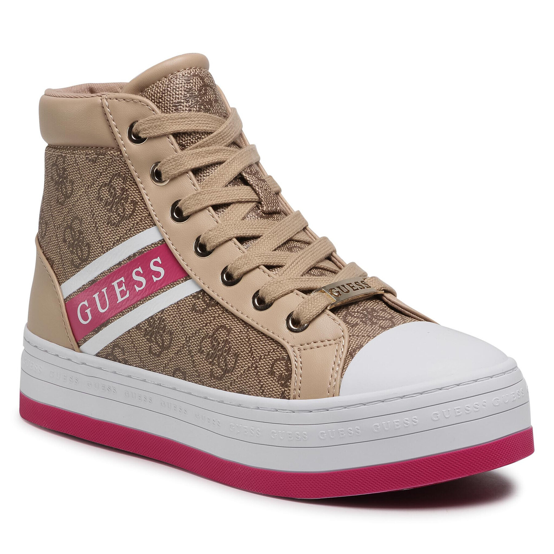Guess Кецове Barron FL6BRR FAL12 Бежов - Pepit.bg